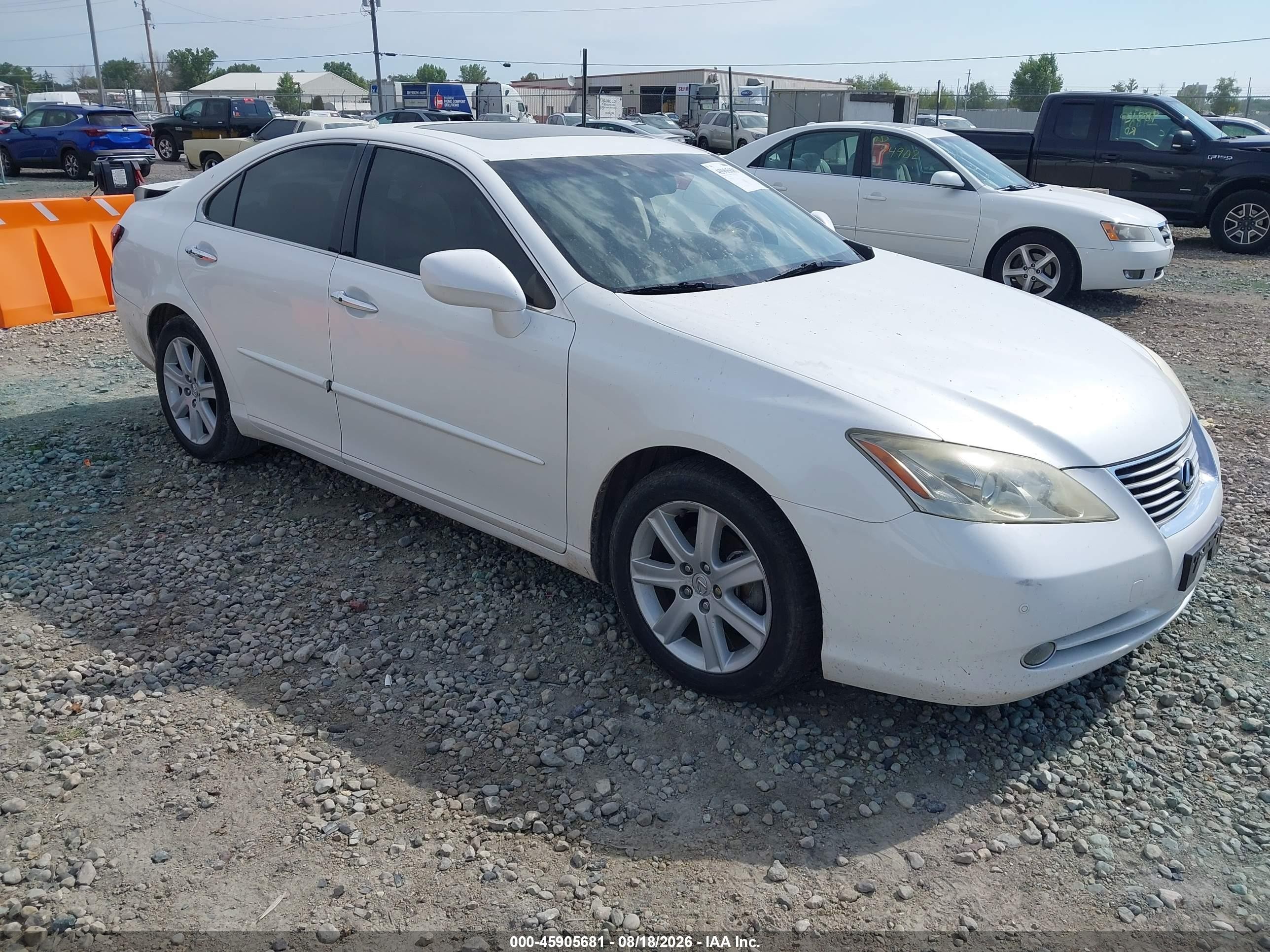 2007 Lexus Es 350   Белый vin: JTHBJ46G672073243