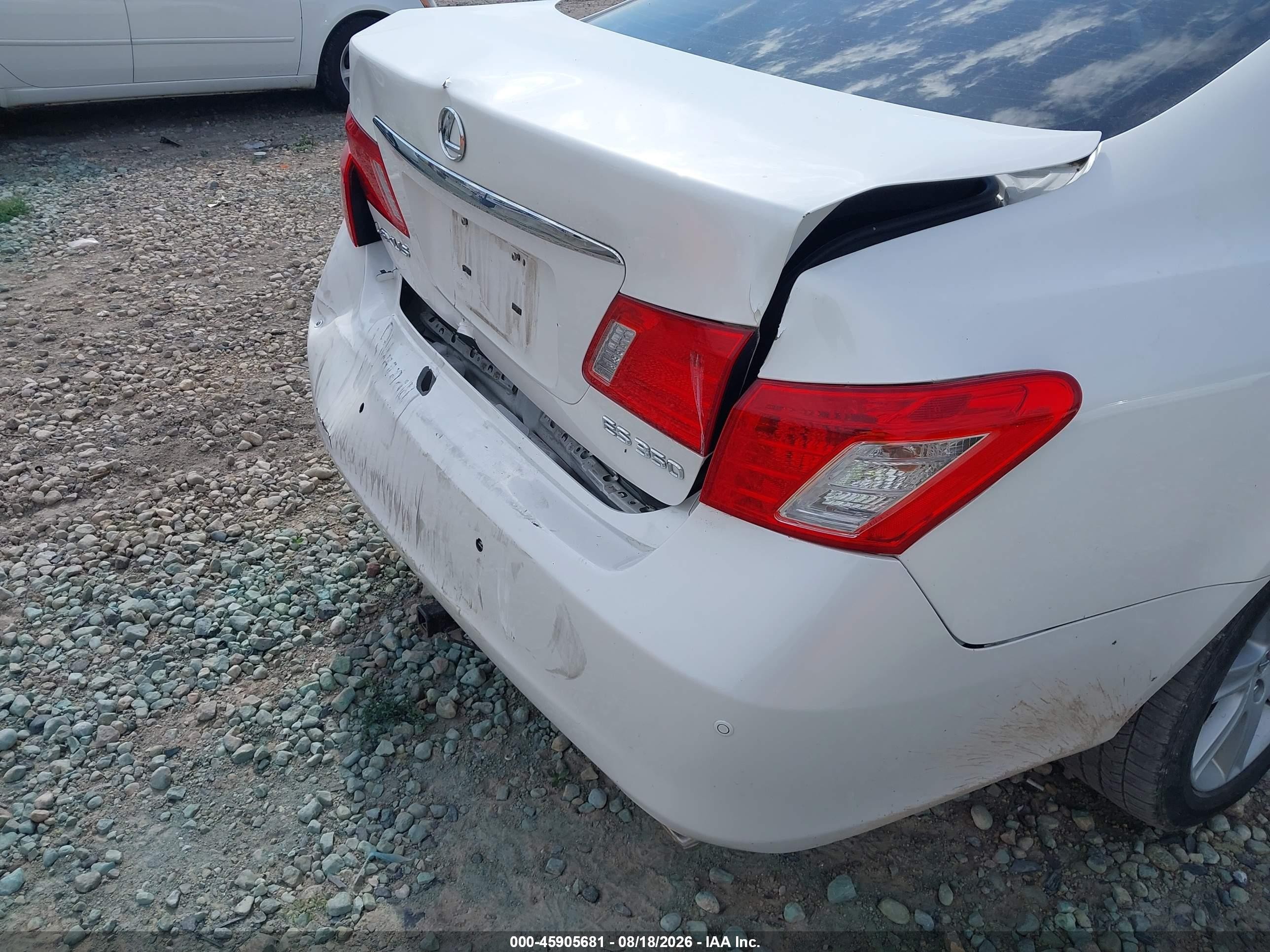 2007 Lexus Es 350   Белый vin: JTHBJ46G672073243