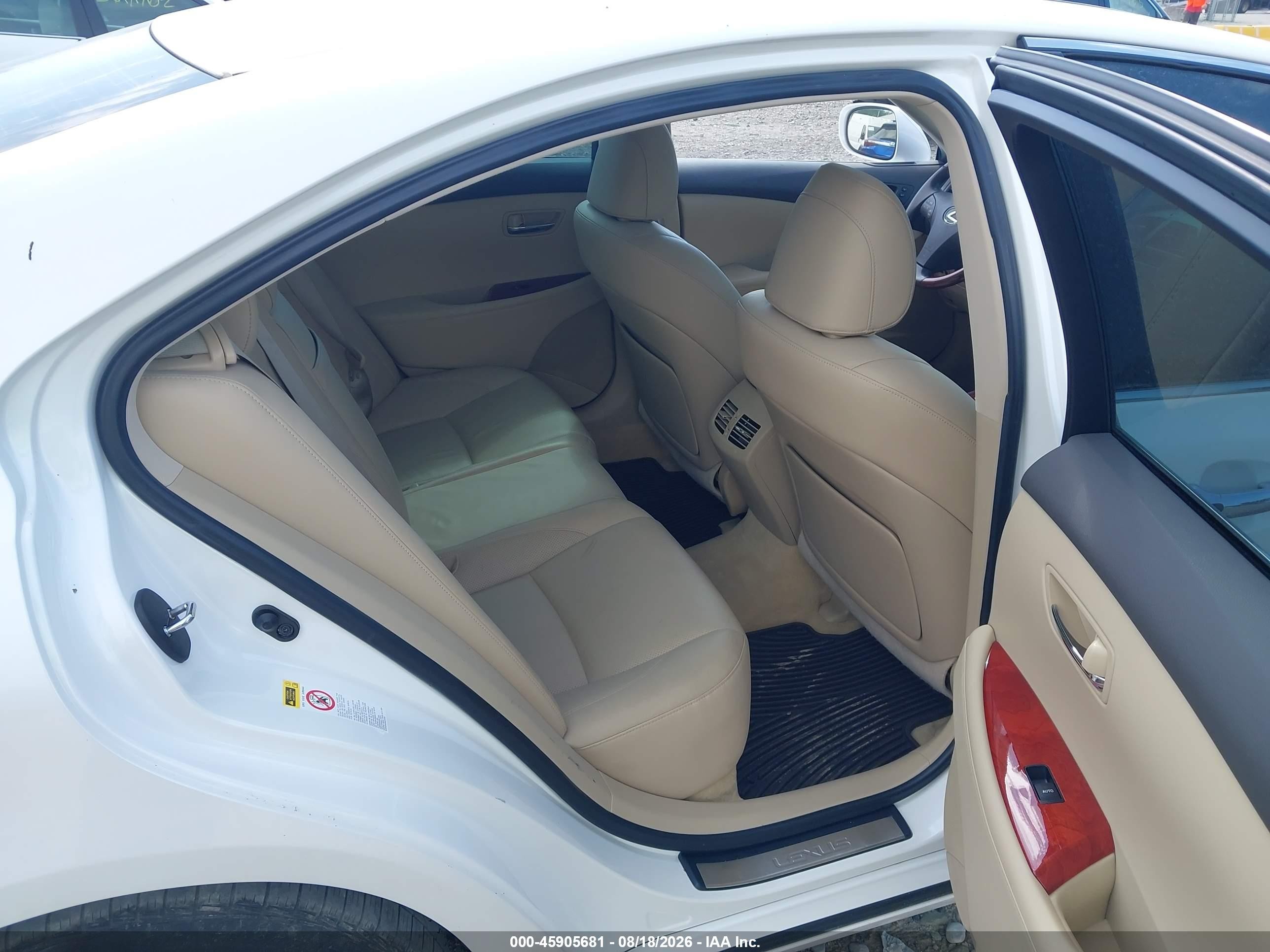2007 Lexus Es 350   Белый vin: JTHBJ46G672073243