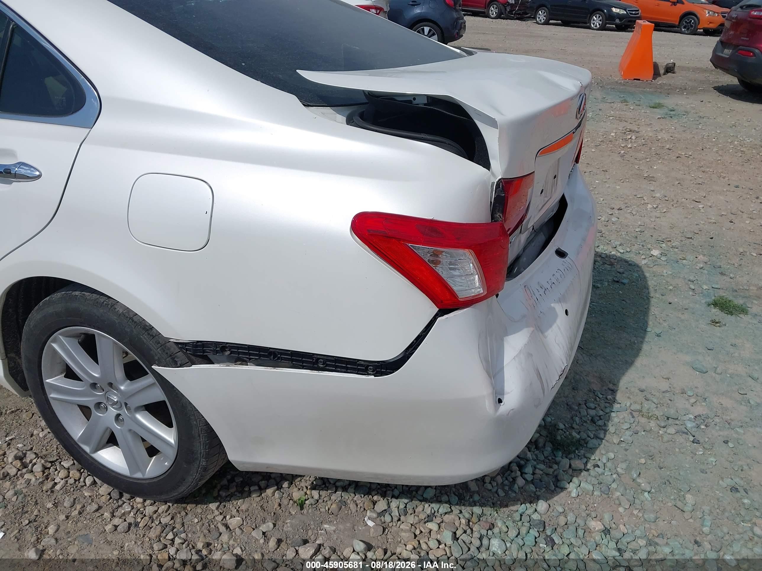2007 Lexus Es 350   Белый vin: JTHBJ46G672073243