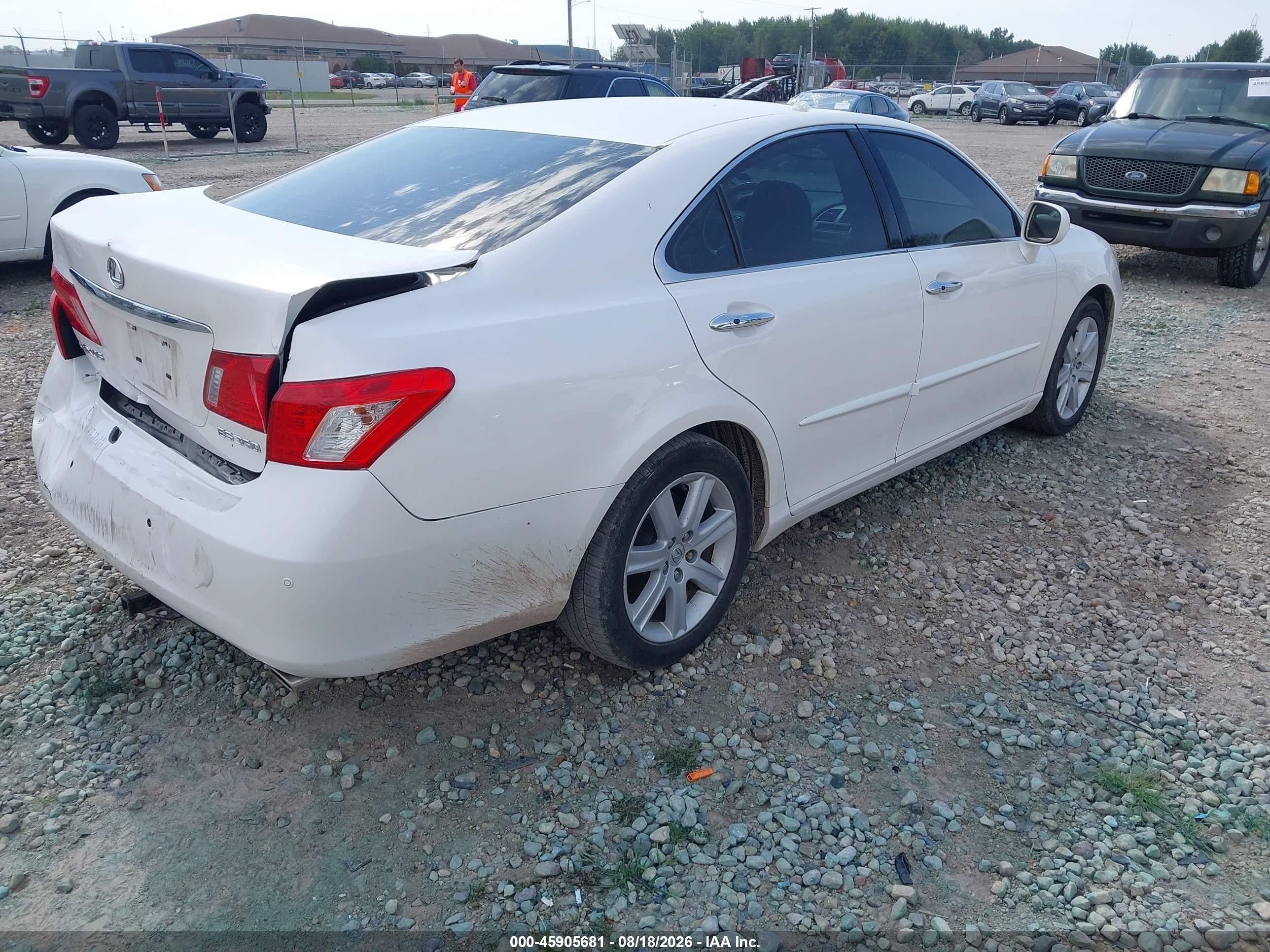 2007 Lexus Es 350   Белый vin: JTHBJ46G672073243