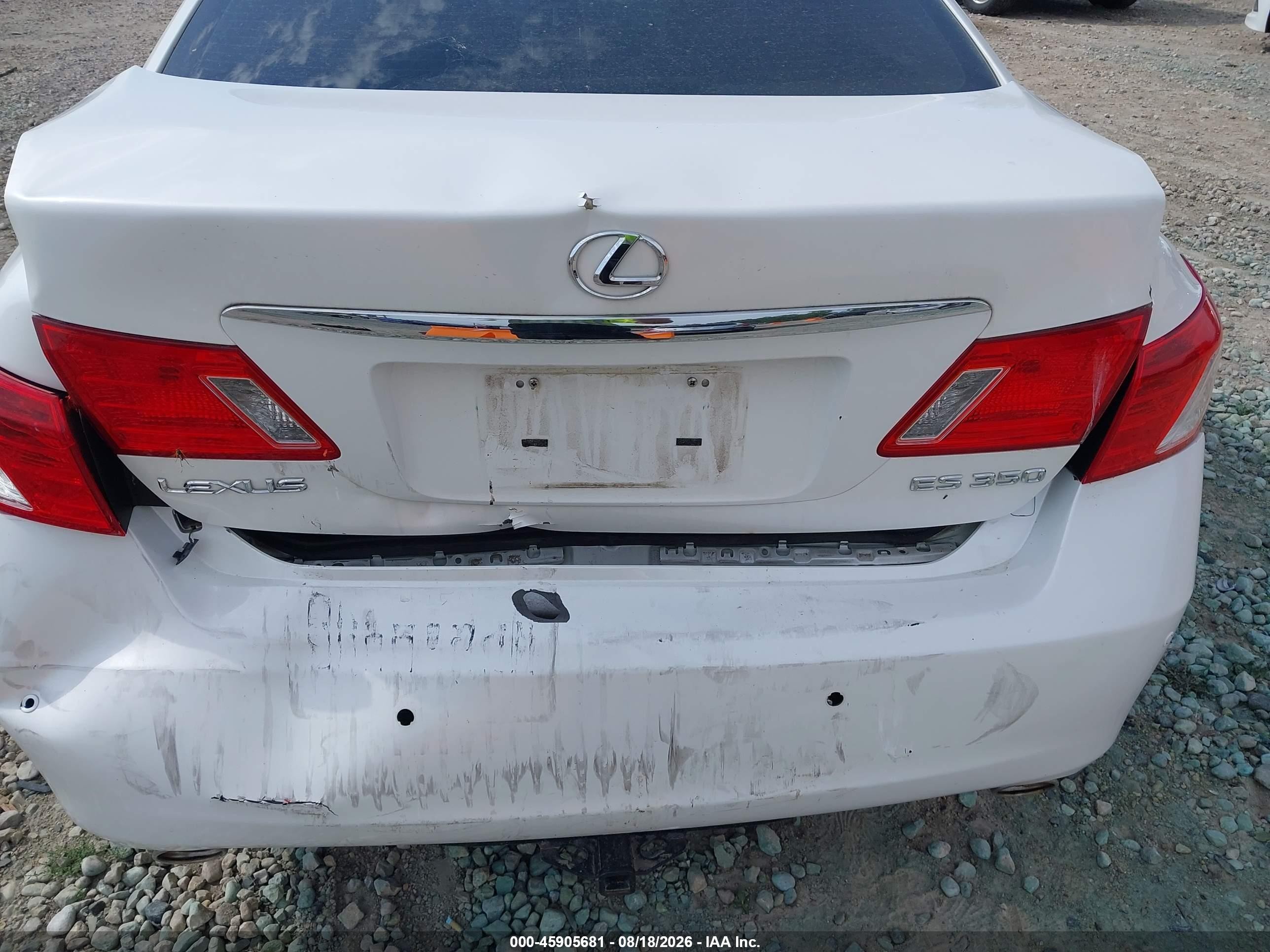 2007 Lexus Es 350   Белый vin: JTHBJ46G672073243
