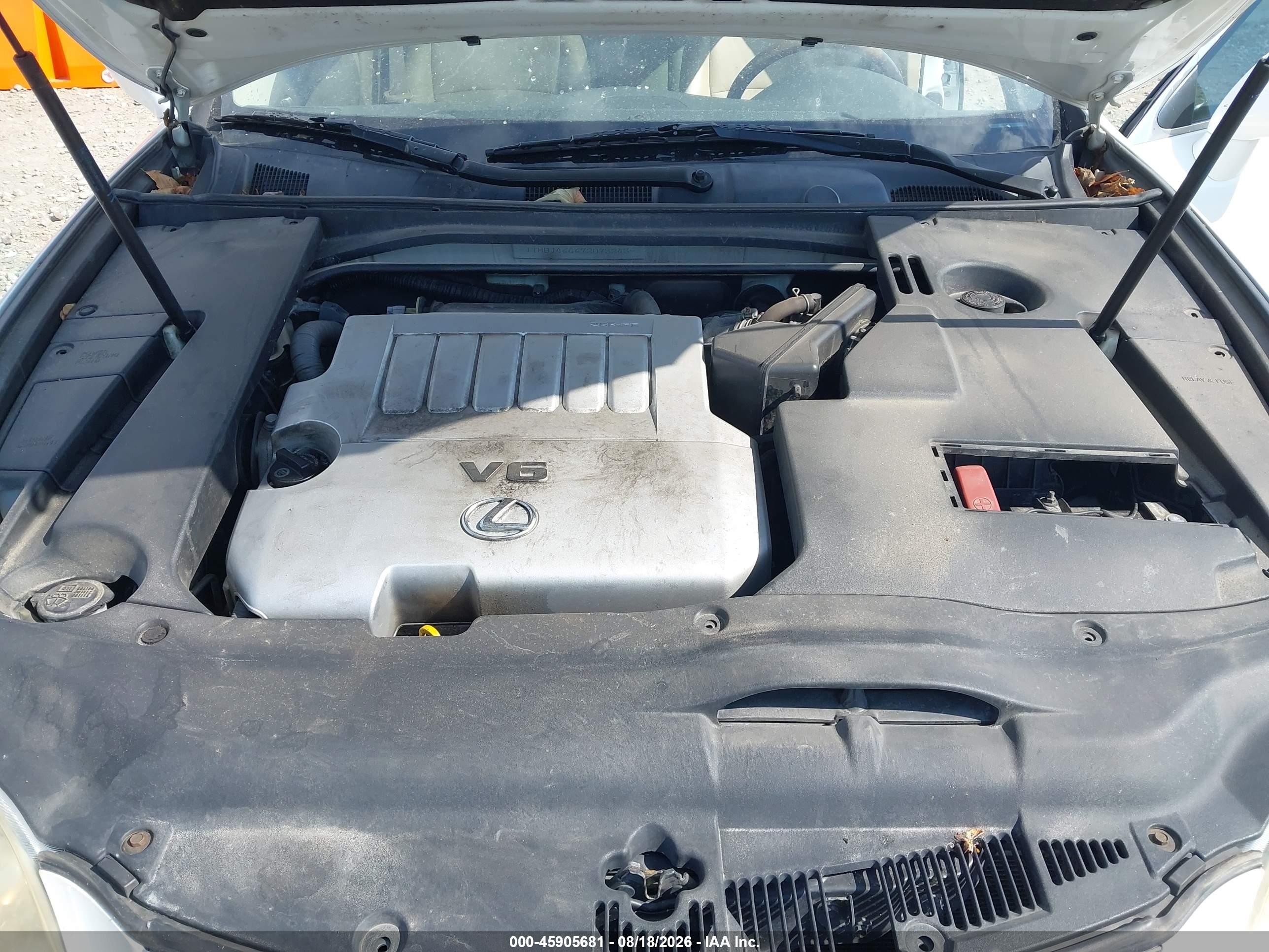 2007 Lexus Es 350   Белый vin: JTHBJ46G672073243