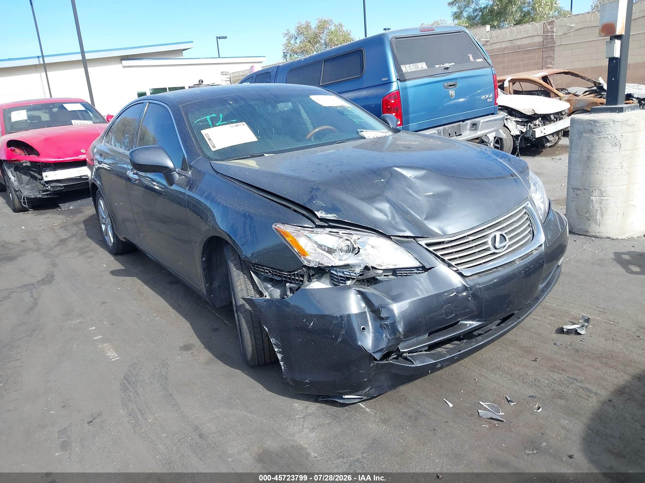 2007 Lexus Es 350   Gray vin: JTHBJ46G672077387