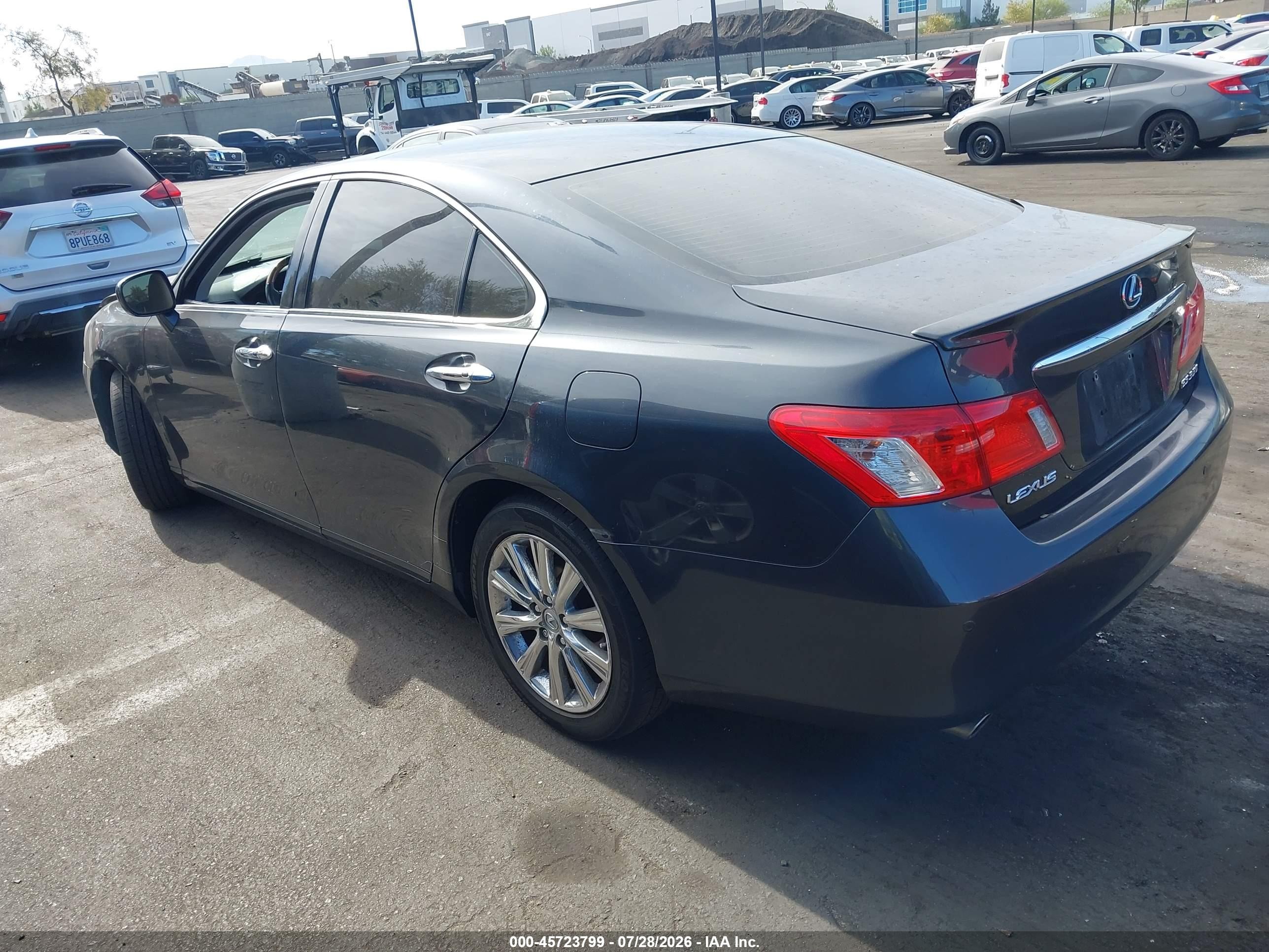 2007 Lexus Es 350   Gray vin: JTHBJ46G672077387