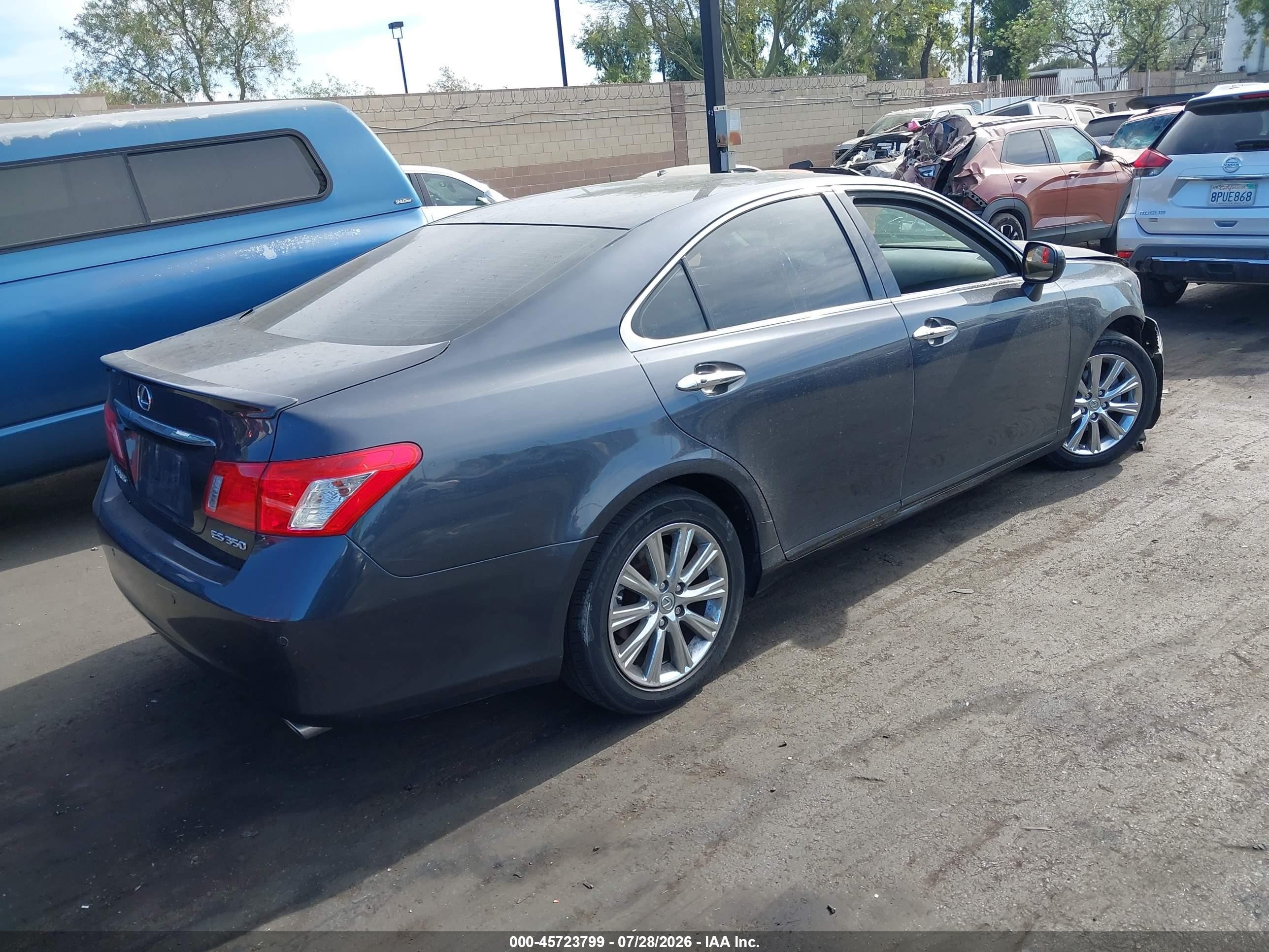2007 Lexus Es 350   Gray vin: JTHBJ46G672077387