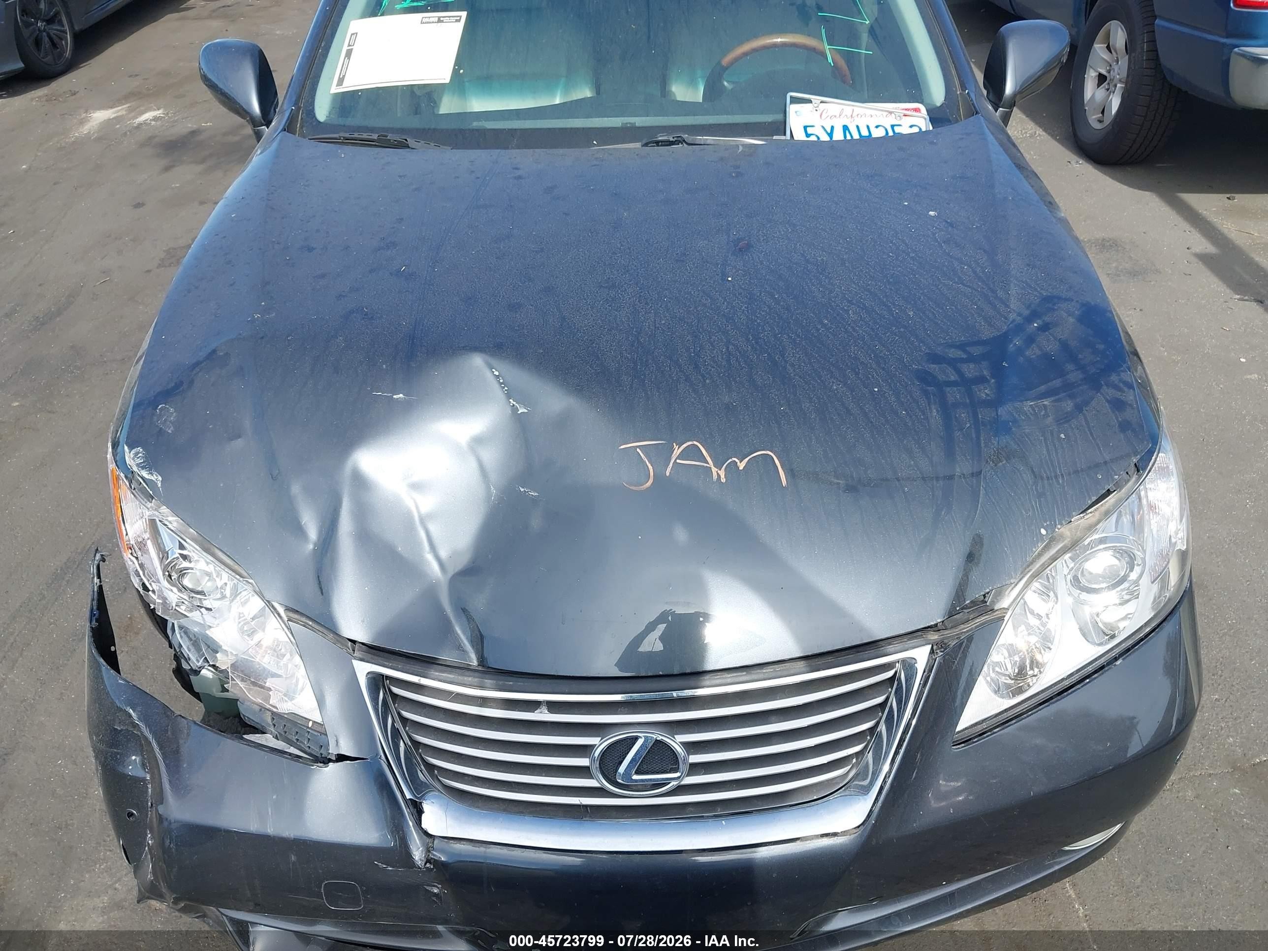 2007 Lexus Es 350   Gray vin: JTHBJ46G672077387