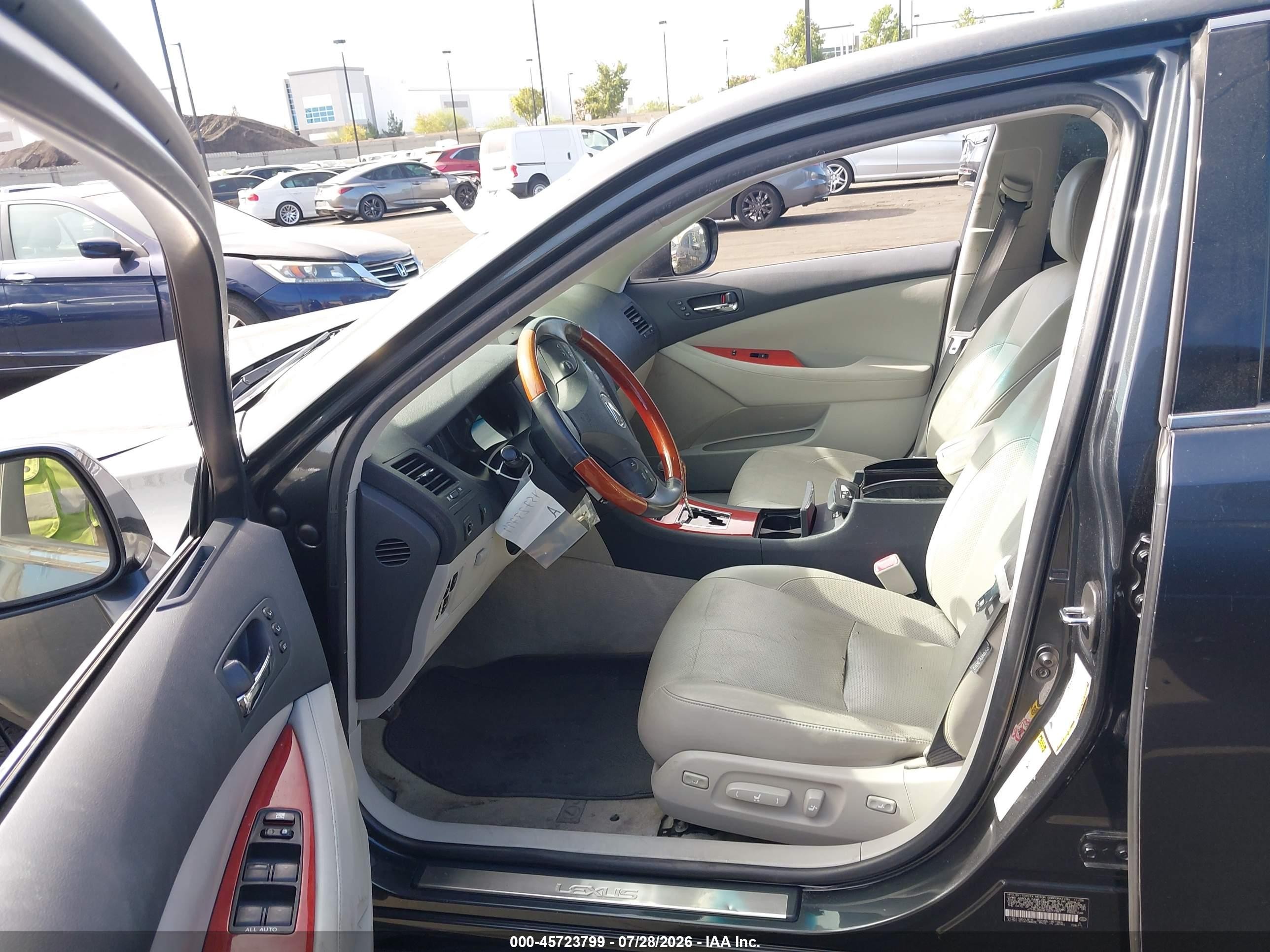 2007 Lexus Es 350   Gray vin: JTHBJ46G672077387