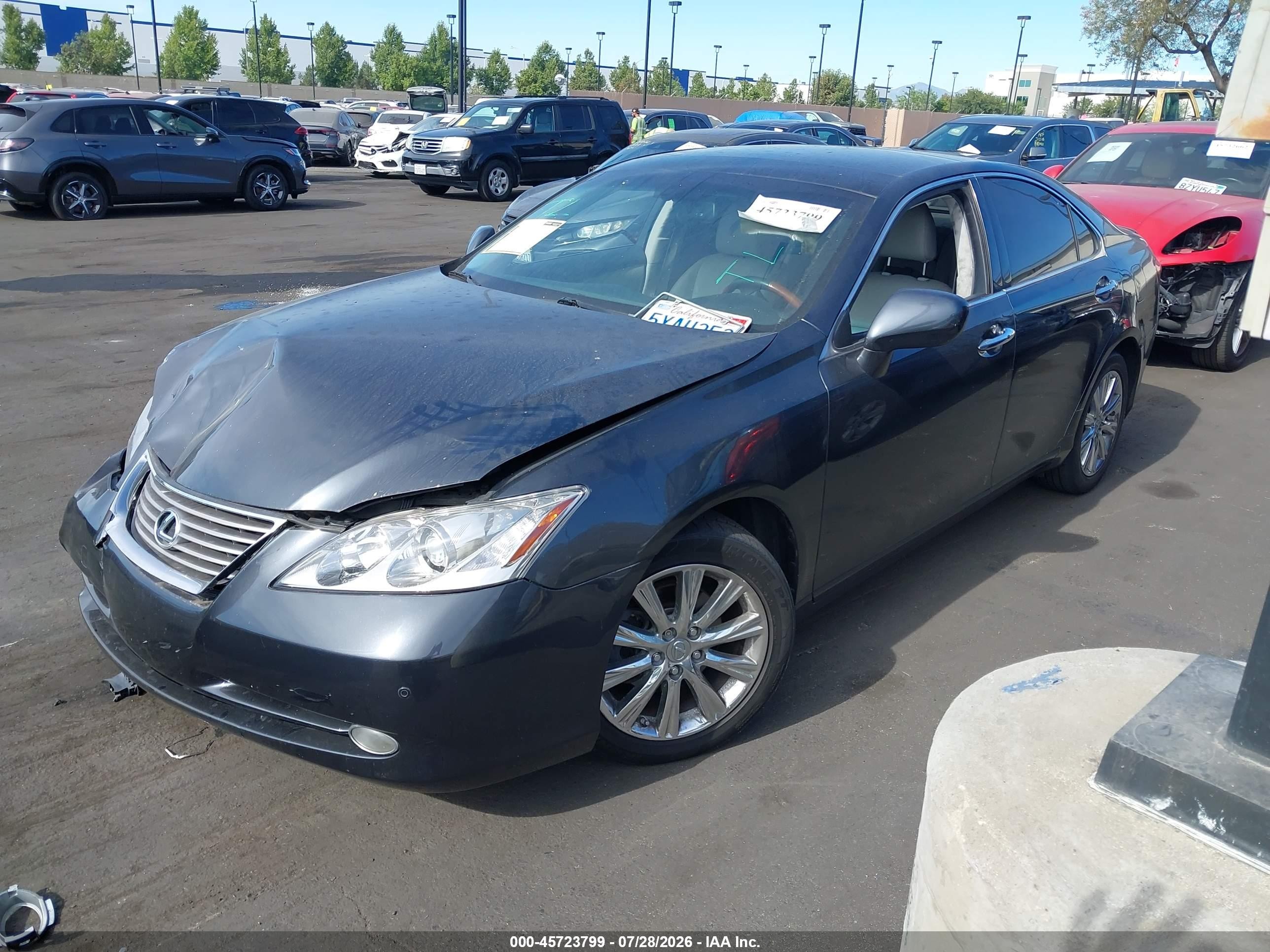 2007 Lexus Es 350   Gray vin: JTHBJ46G672077387