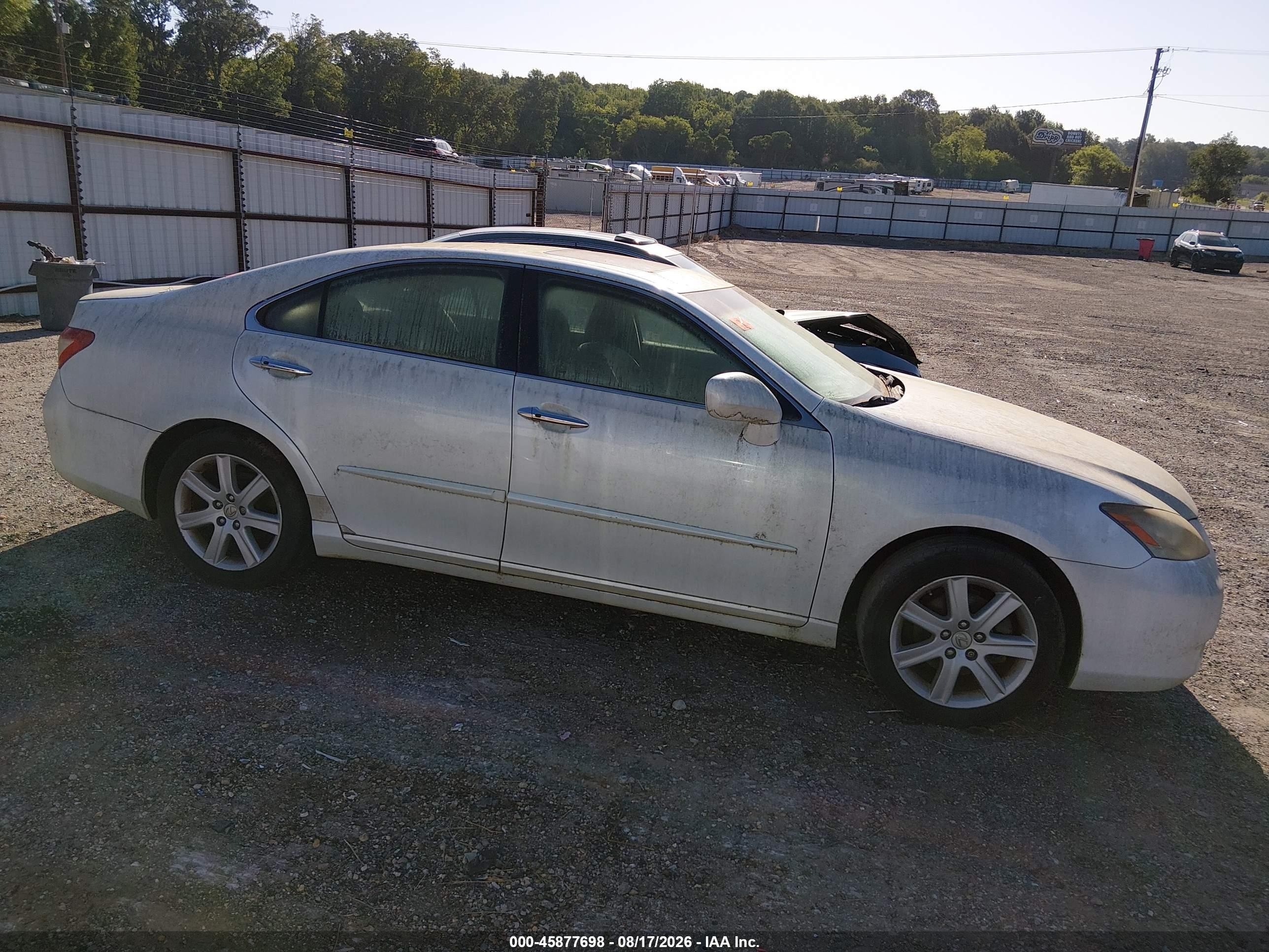 2007 Lexus Es 350   White vin: JTHBJ46G672082007