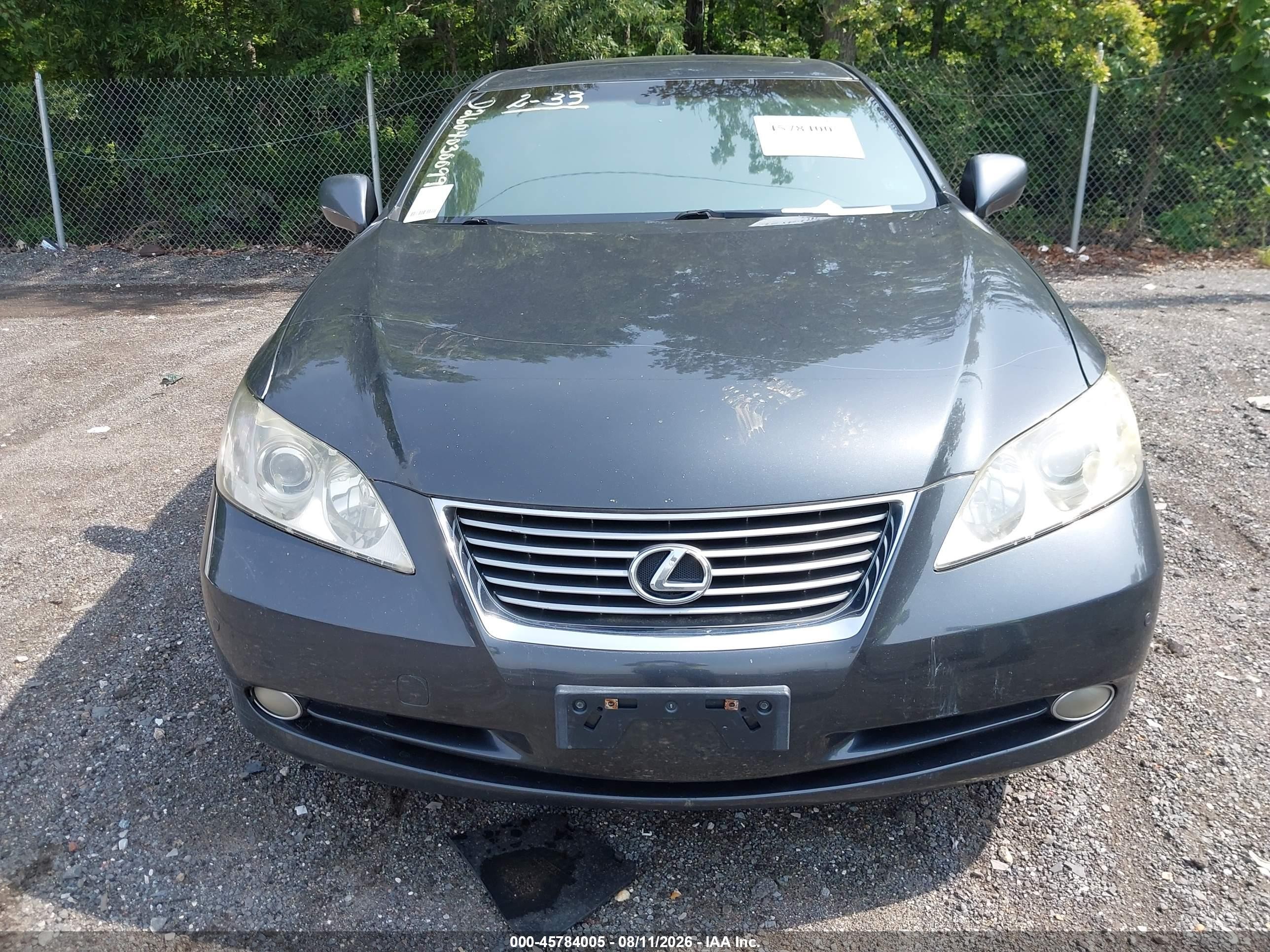 2007 Lexus Es 350   Gray vin: JTHBJ46G672088051