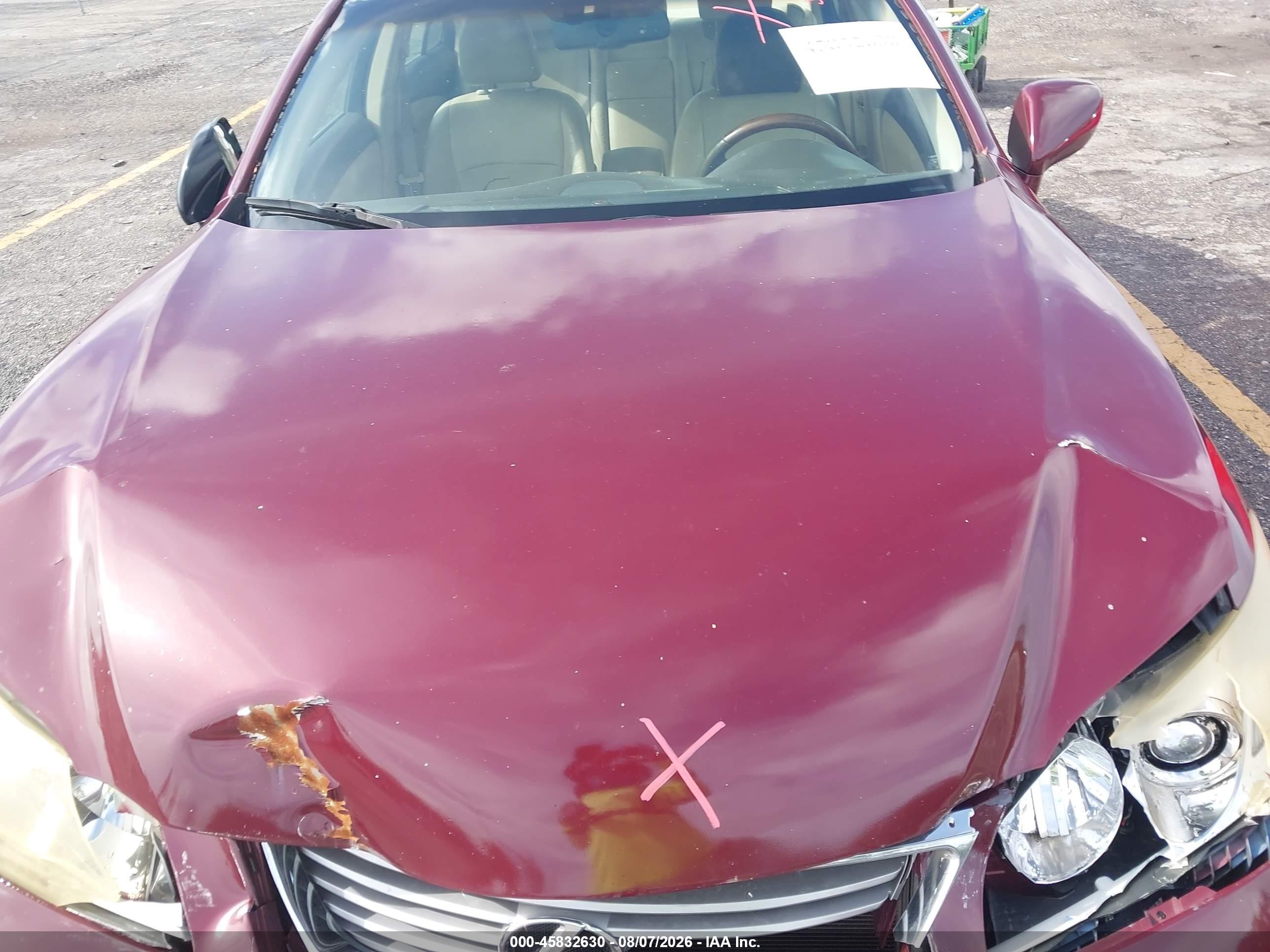 2007 Lexus Es 350   Burgundy vin: JTHBJ46G672105611