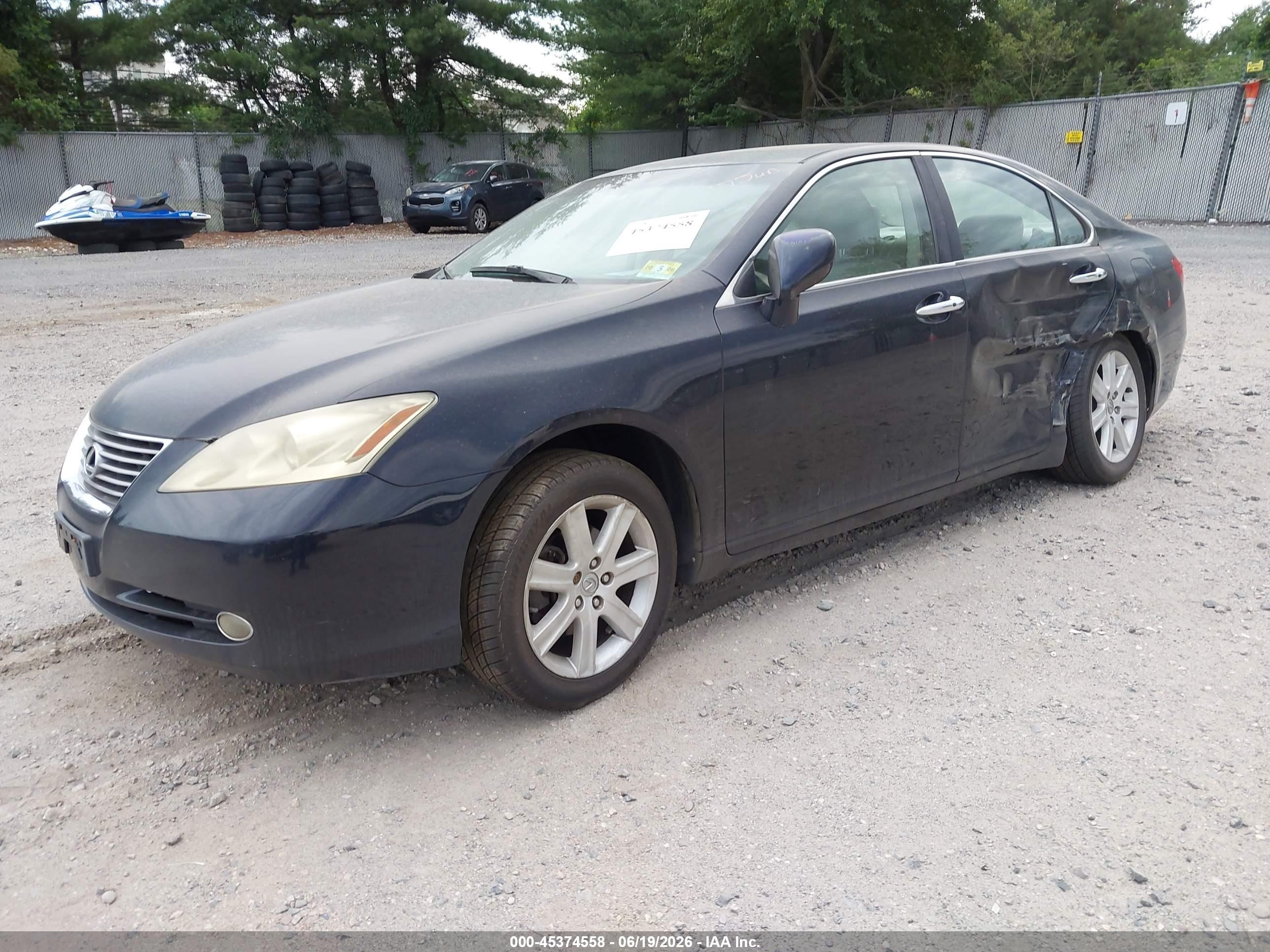 2007 Lexus Es 350   Синий vin: JTHBJ46G672107388