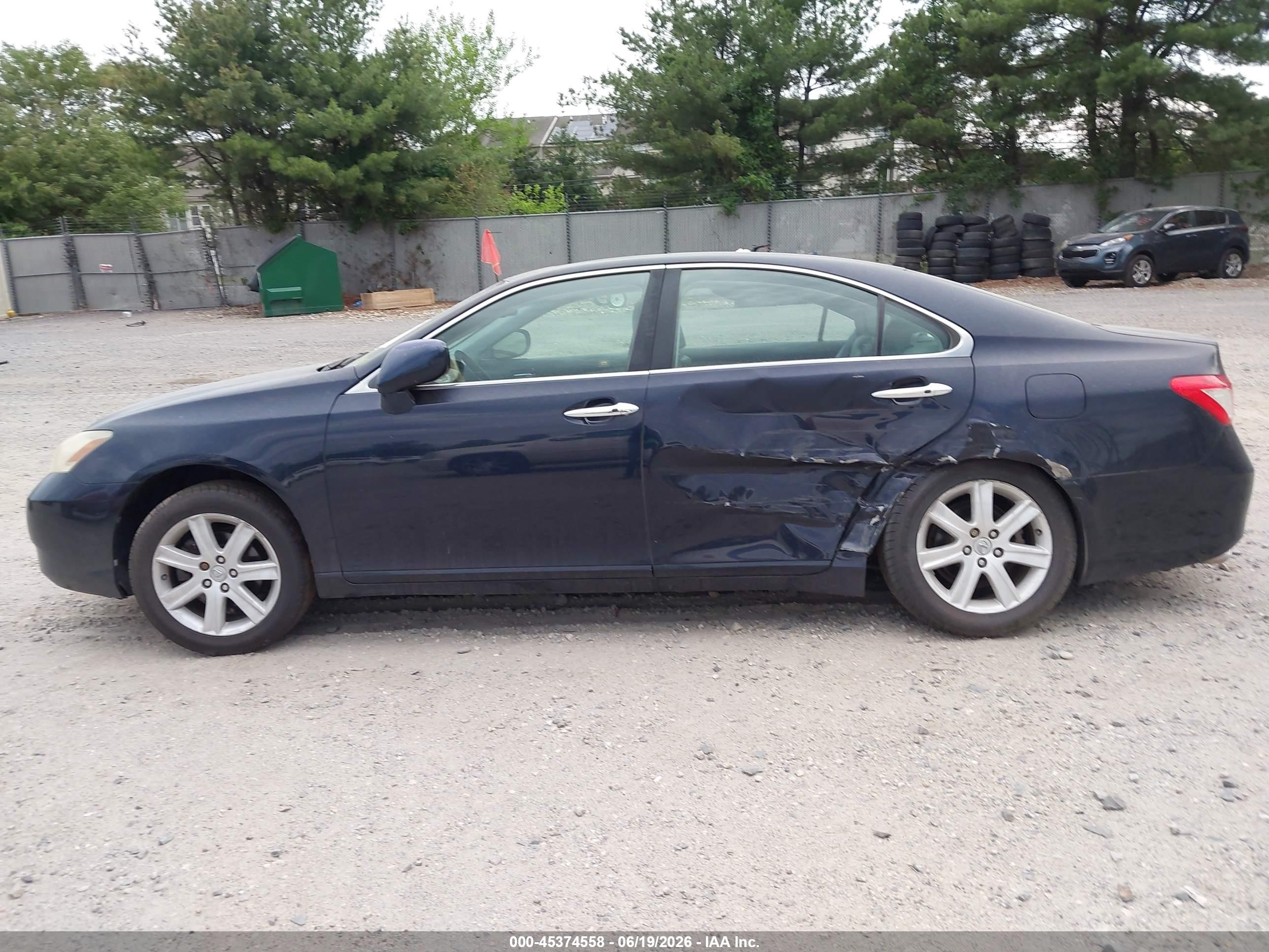 2007 Lexus Es 350   Синий vin: JTHBJ46G672107388