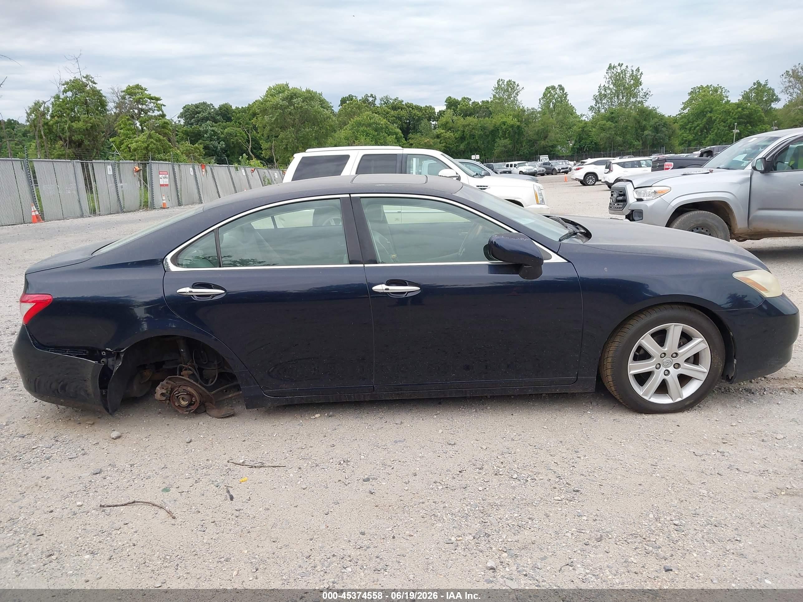 2007 Lexus Es 350   Синий vin: JTHBJ46G672107388