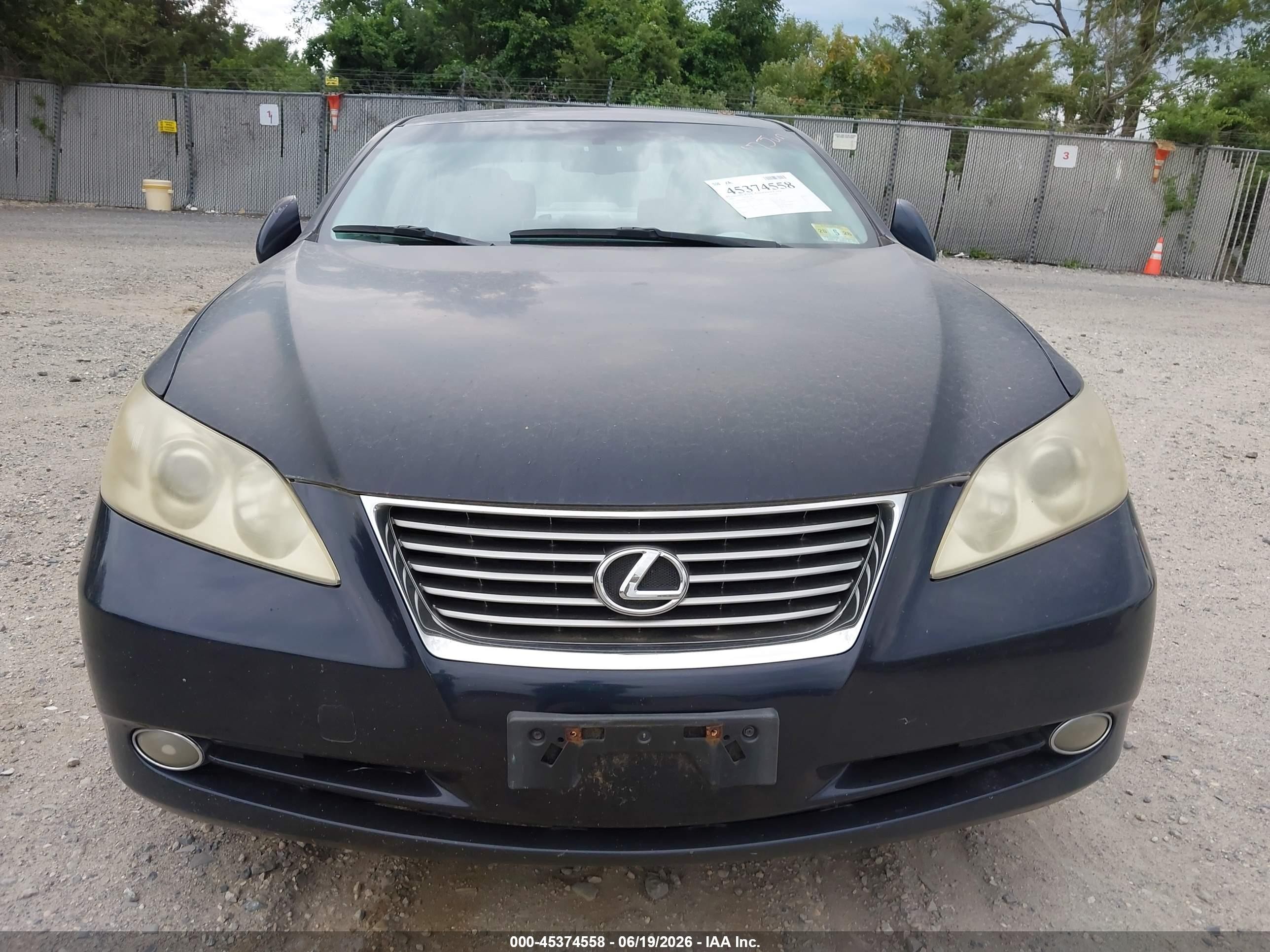 2007 Lexus Es 350   Синий vin: JTHBJ46G672107388