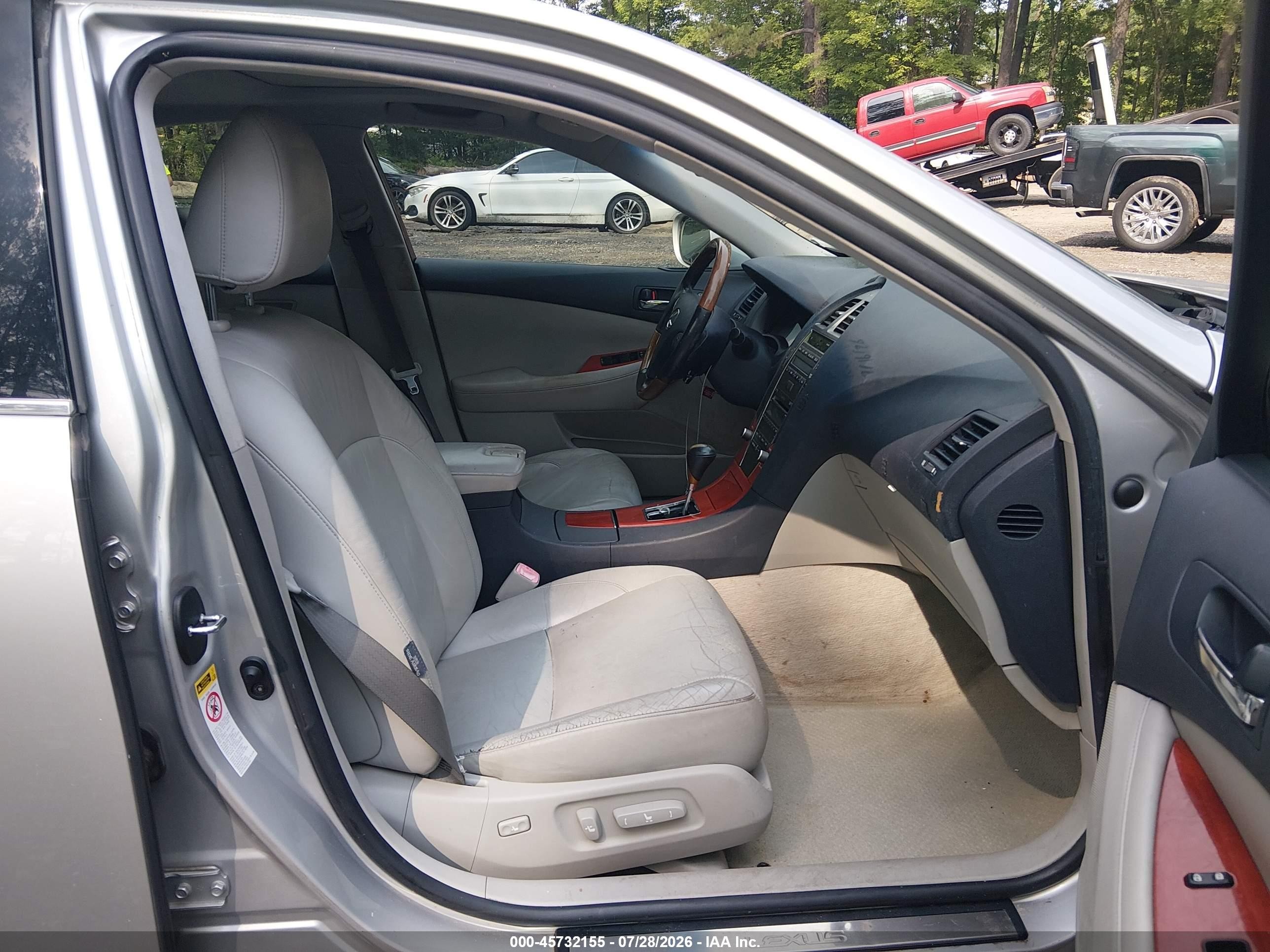 2007 Lexus Es 350 Silver vin: JTHBJ46G672113756