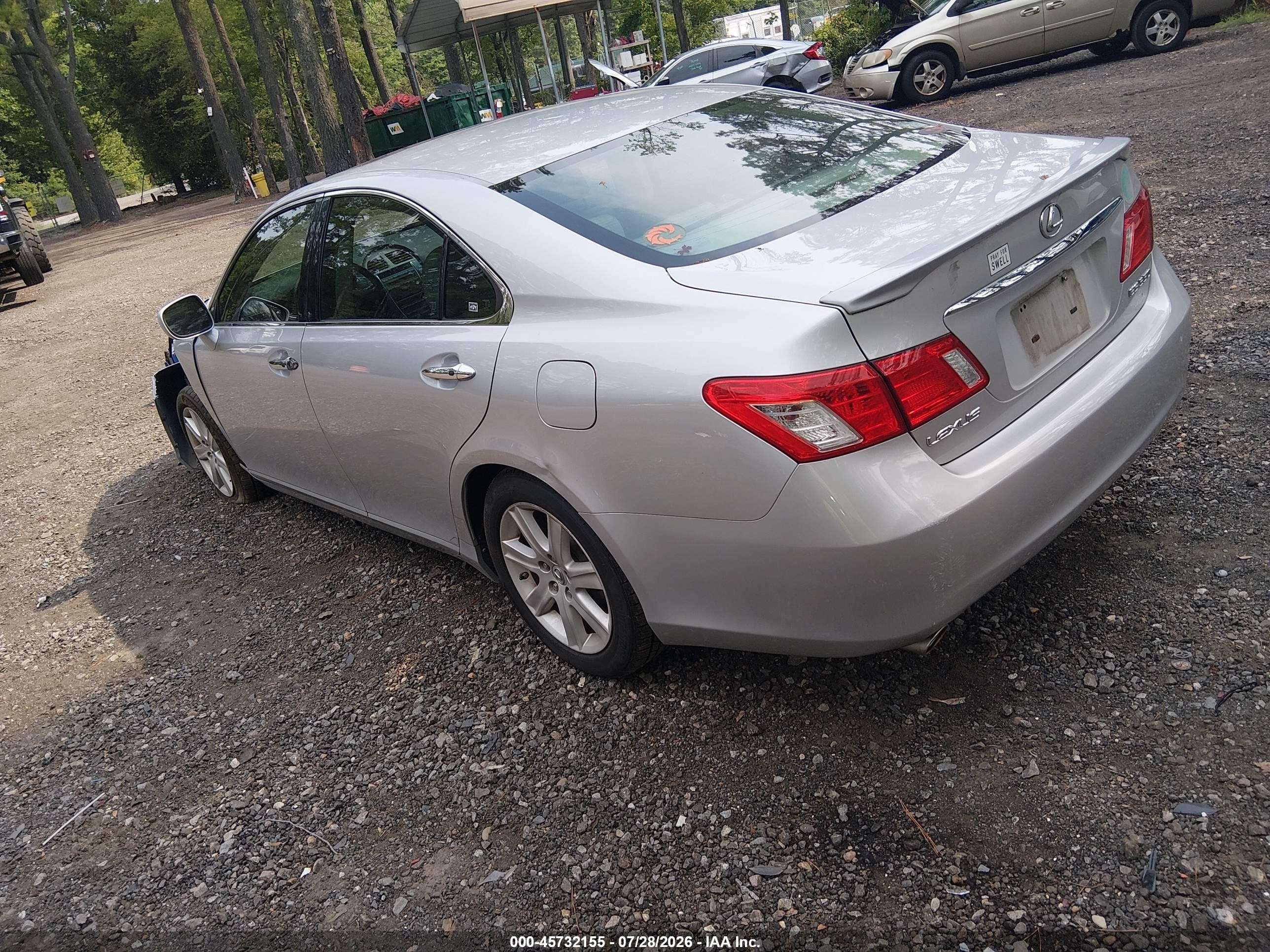 2007 Lexus Es 350 Silver vin: JTHBJ46G672113756
