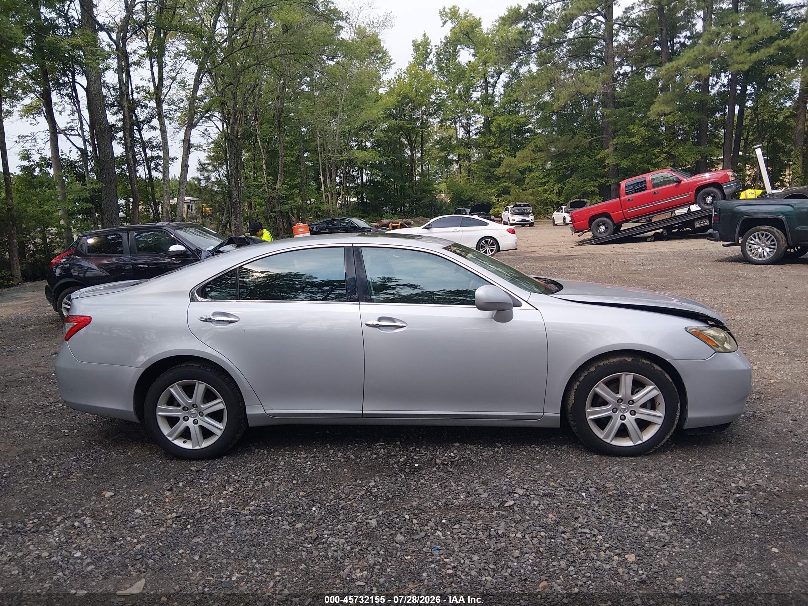 2007 Lexus Es 350 Silver vin: JTHBJ46G672113756