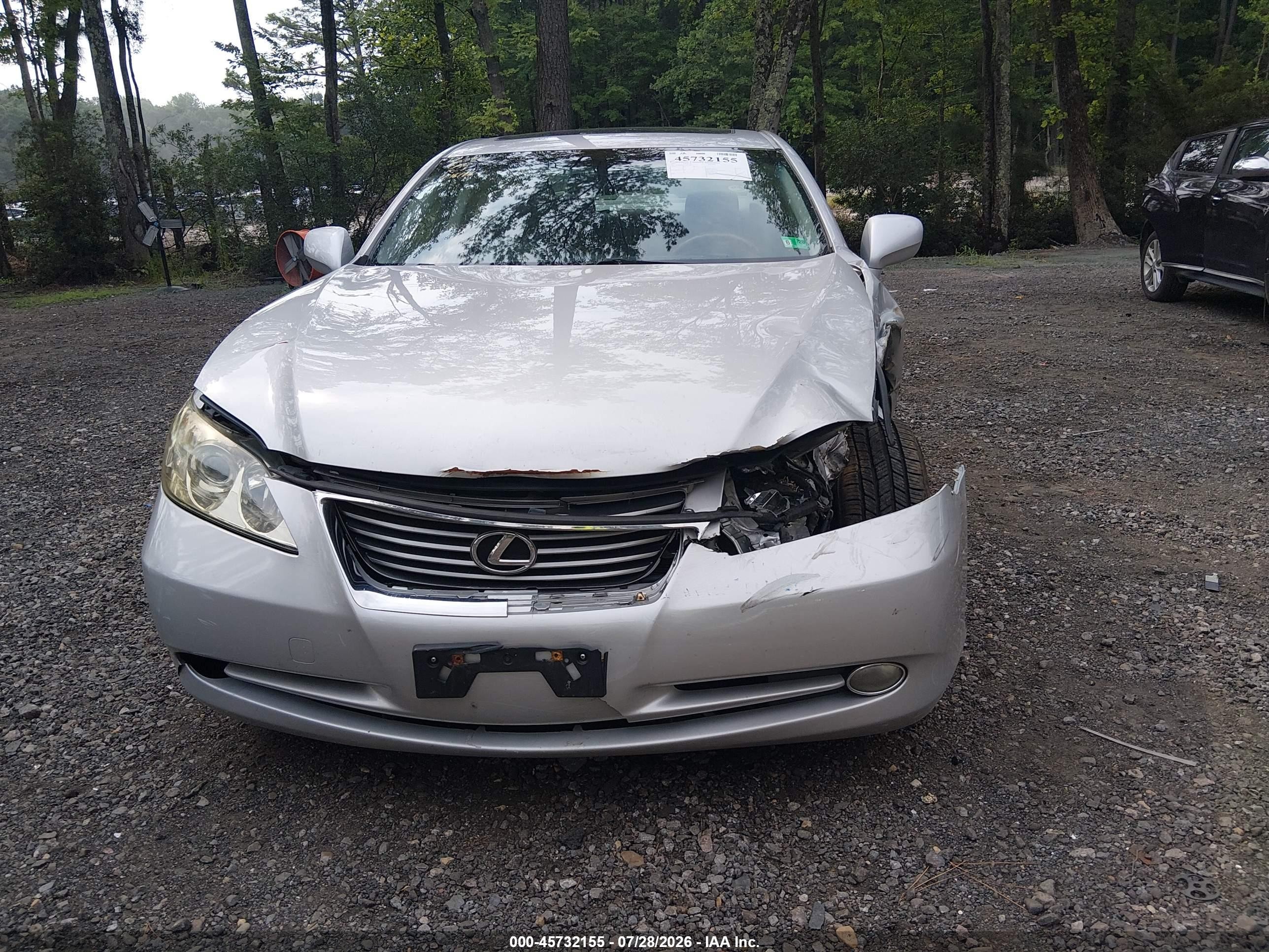2007 Lexus Es 350 Silver vin: JTHBJ46G672113756