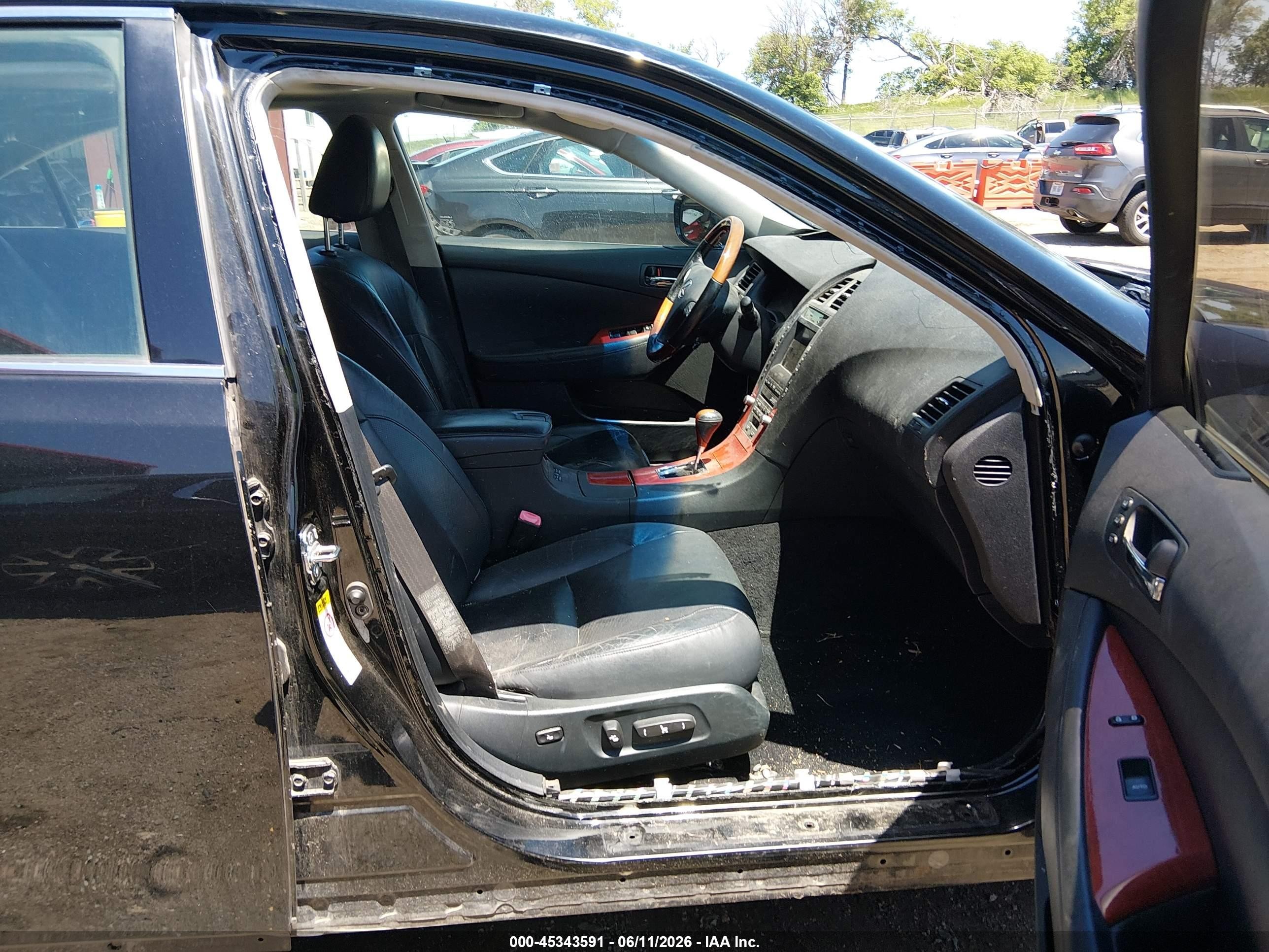 2007 Lexus Es 350   Black vin: JTHBJ46G672121341