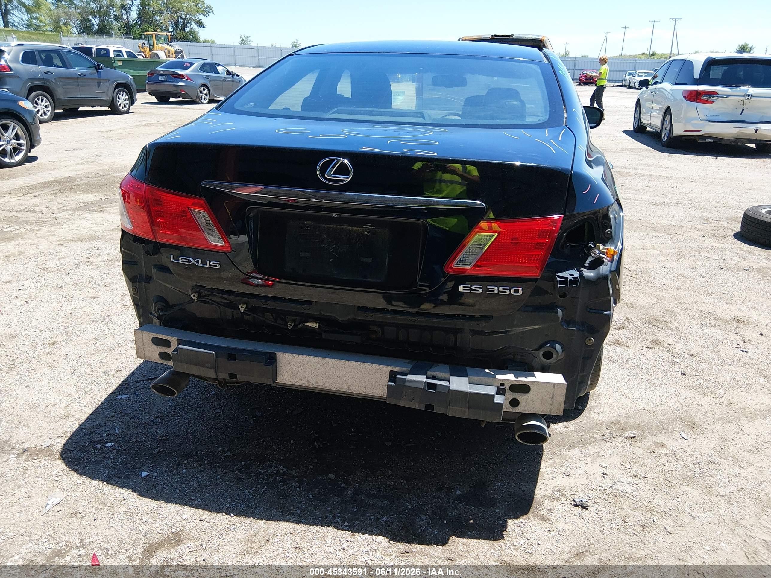 2007 Lexus Es 350   Black vin: JTHBJ46G672121341