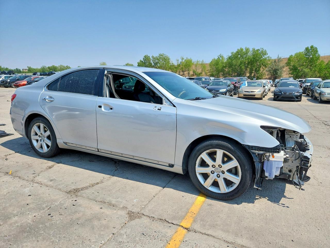 2007 Lexus Es 350 Silver vin: JTHBJ46G672123803