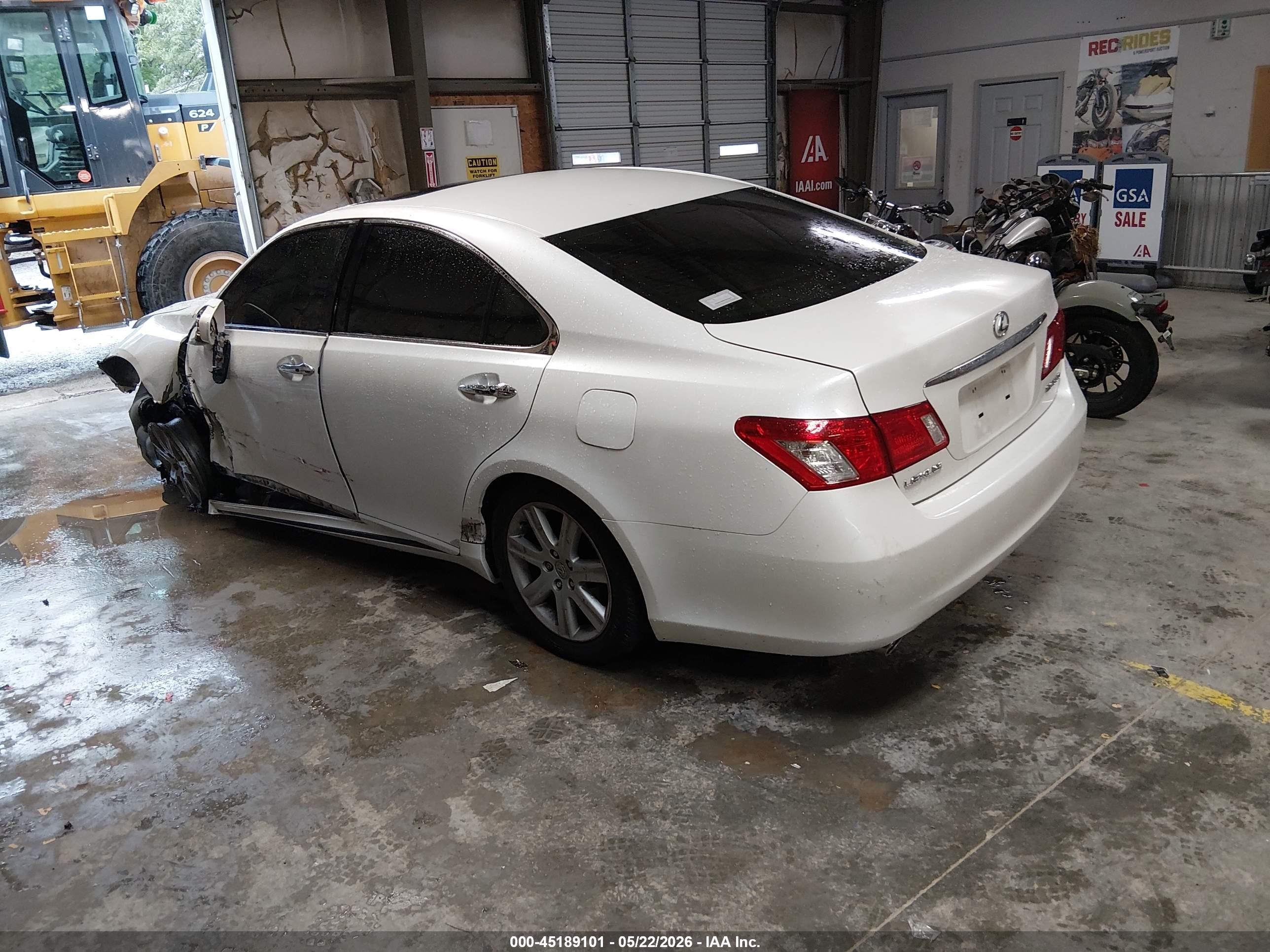 2007 Lexus Es 350 White vin: JTHBJ46G672128502
