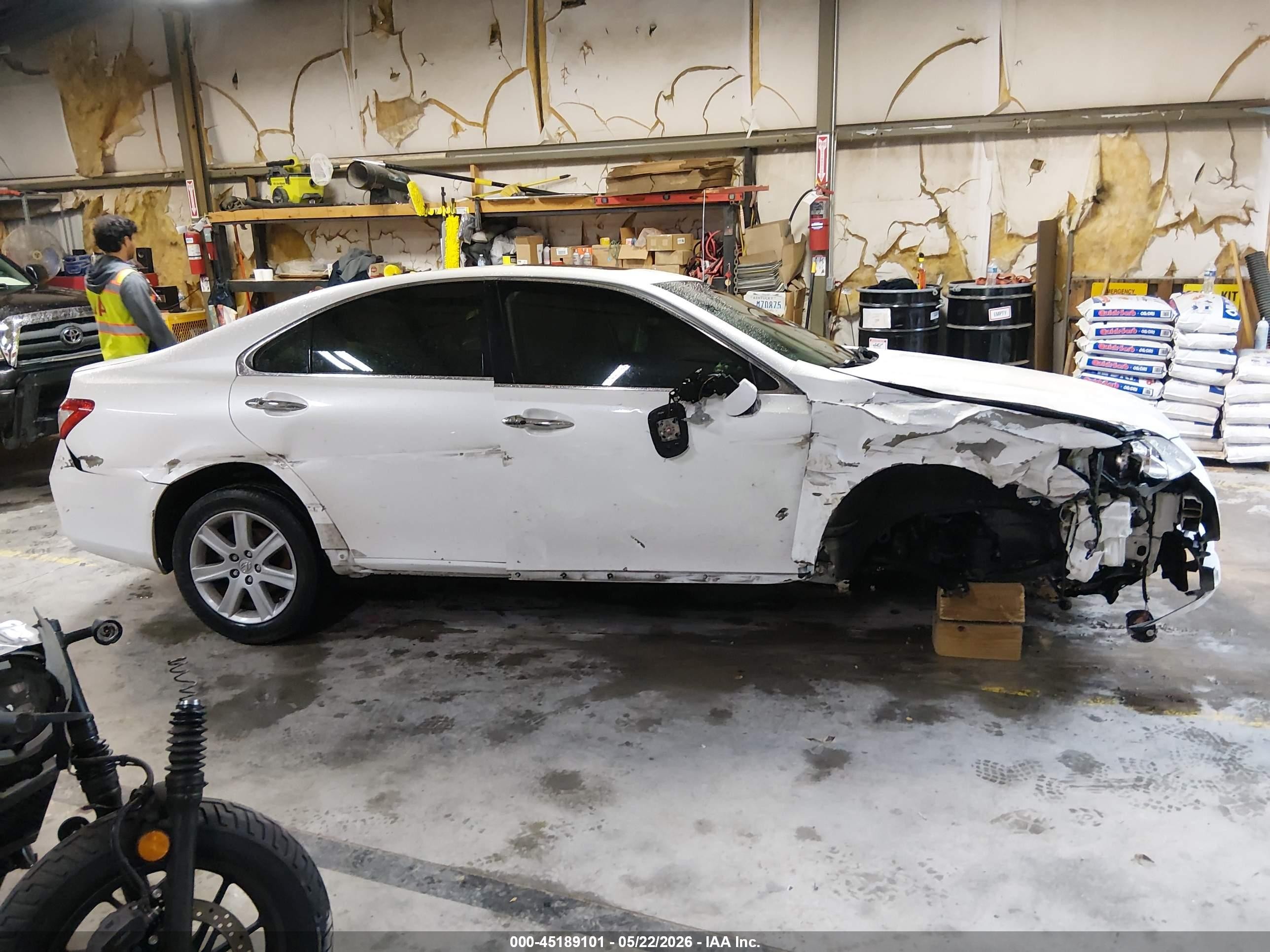 2007 Lexus Es 350 White vin: JTHBJ46G672128502