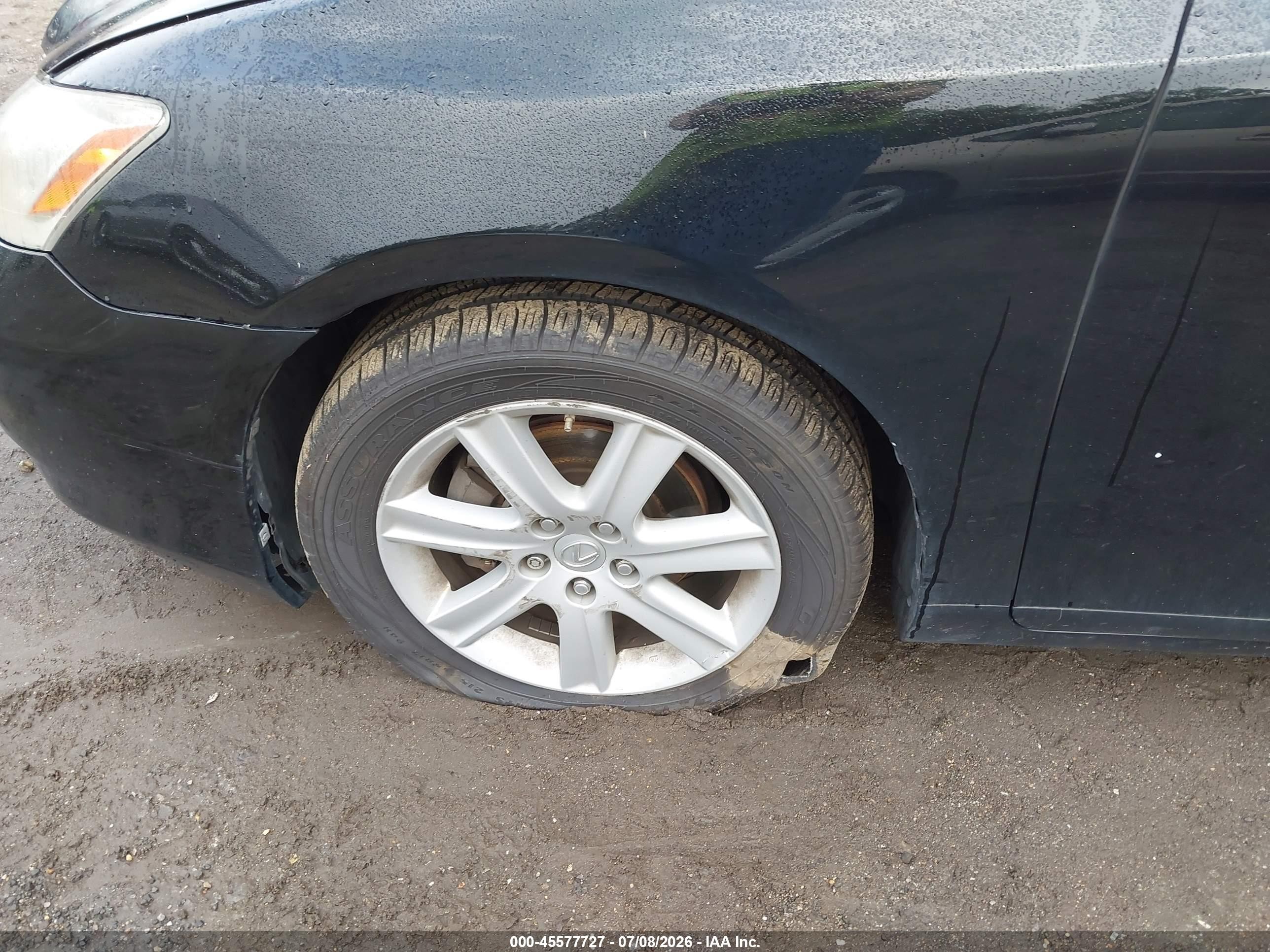 2007 Lexus Es 350   Black vin: JTHBJ46G672140598