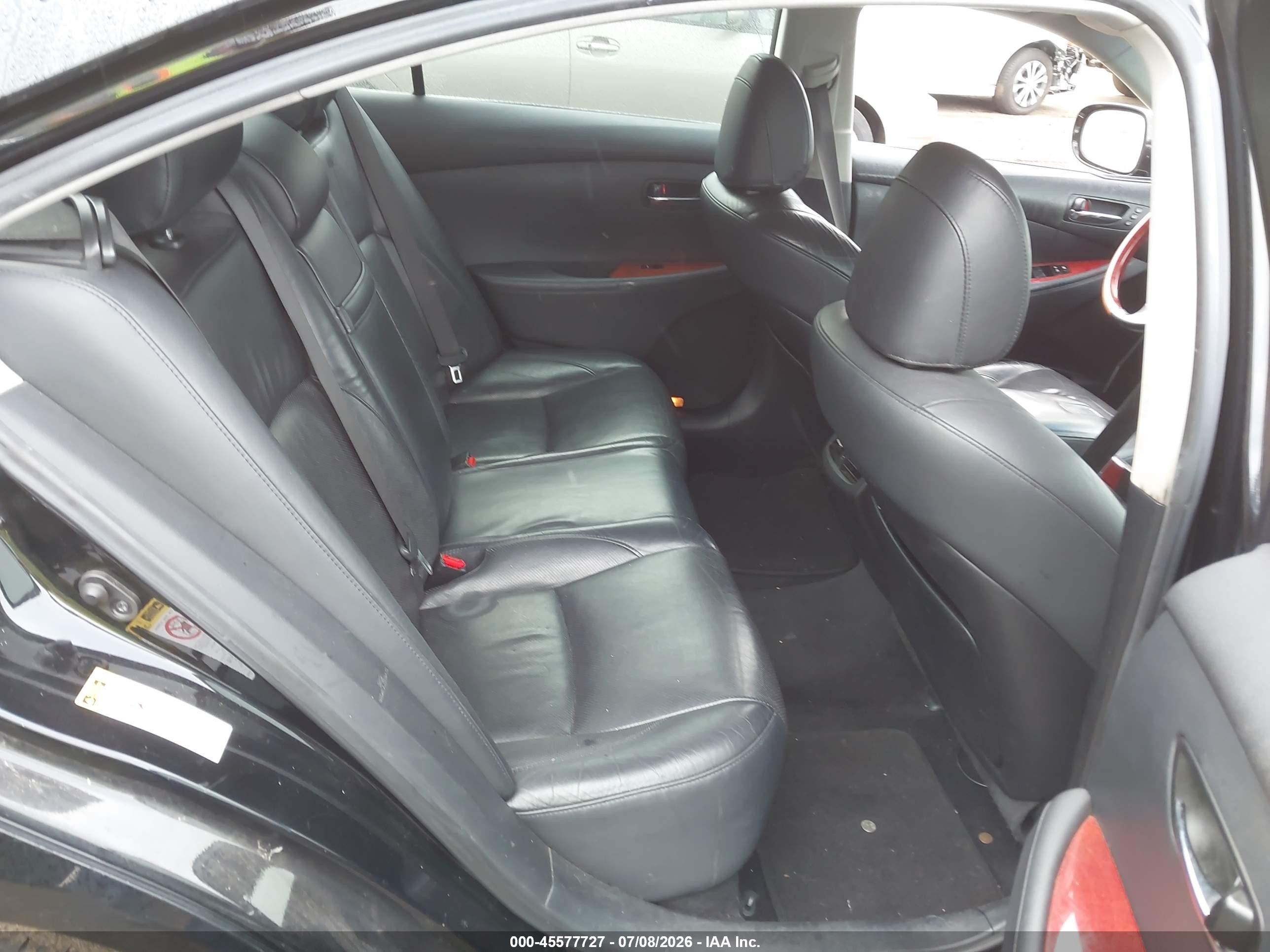 2007 Lexus Es 350   Black vin: JTHBJ46G672140598