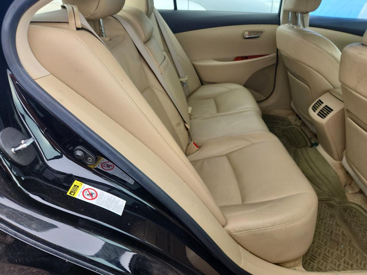 2008 Lexus Es 350 Black vin: JTHBJ46G682165275