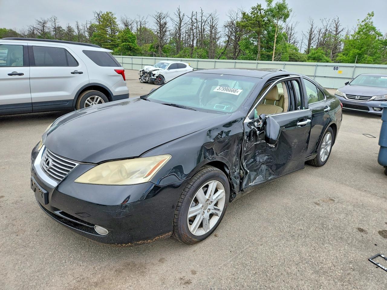 2008 Lexus Es 350 Black vin: JTHBJ46G682165275