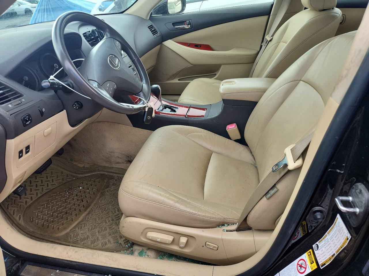 2008 Lexus Es 350 Black vin: JTHBJ46G682165275