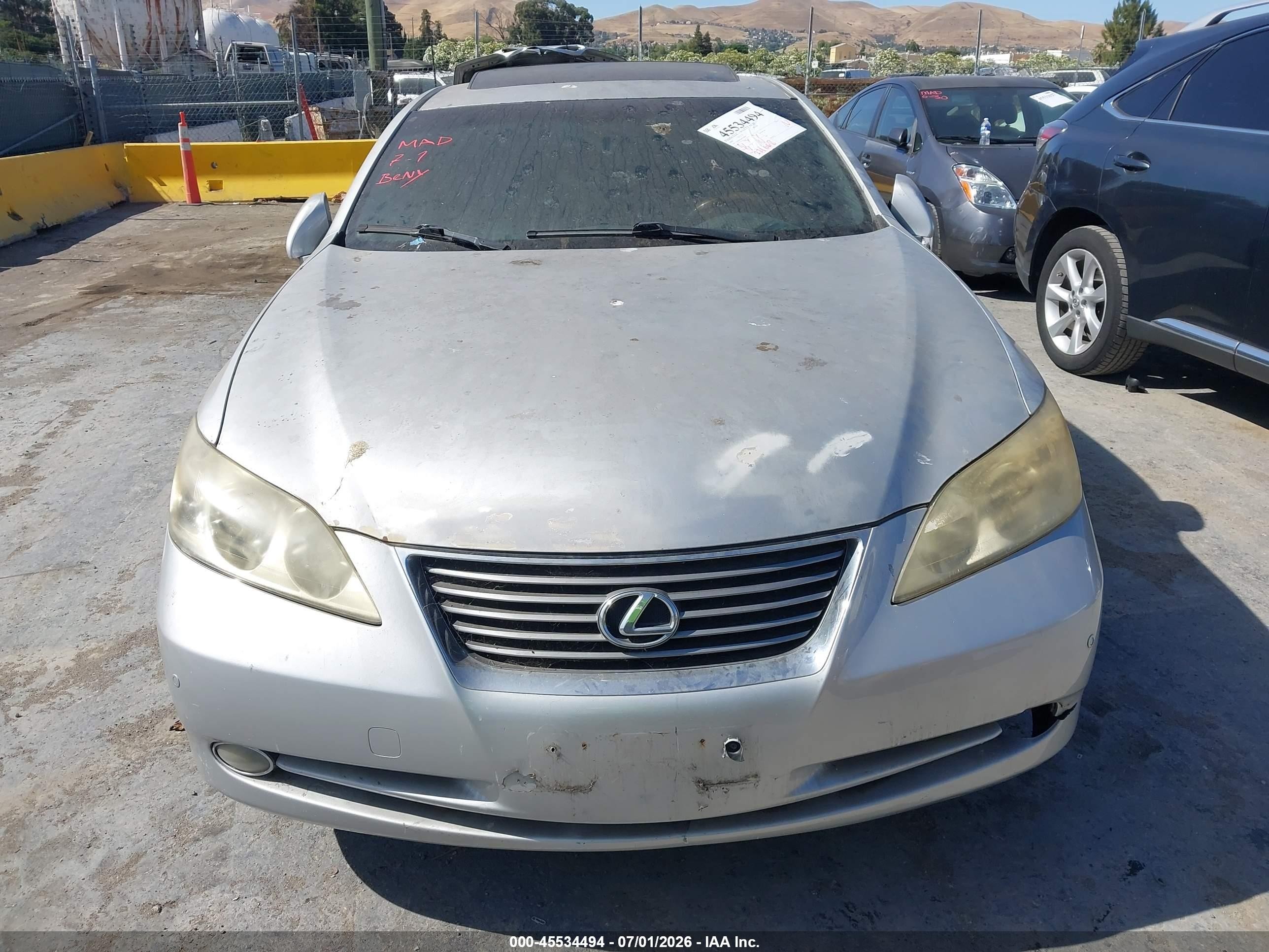 2008 Lexus Es 350   Gray vin: JTHBJ46G682168967