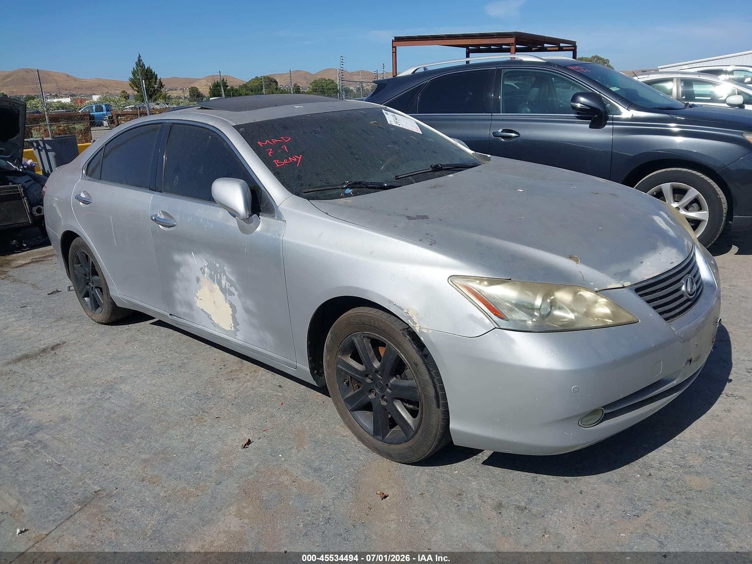 2008 Lexus Es 350   Gray vin: JTHBJ46G682168967
