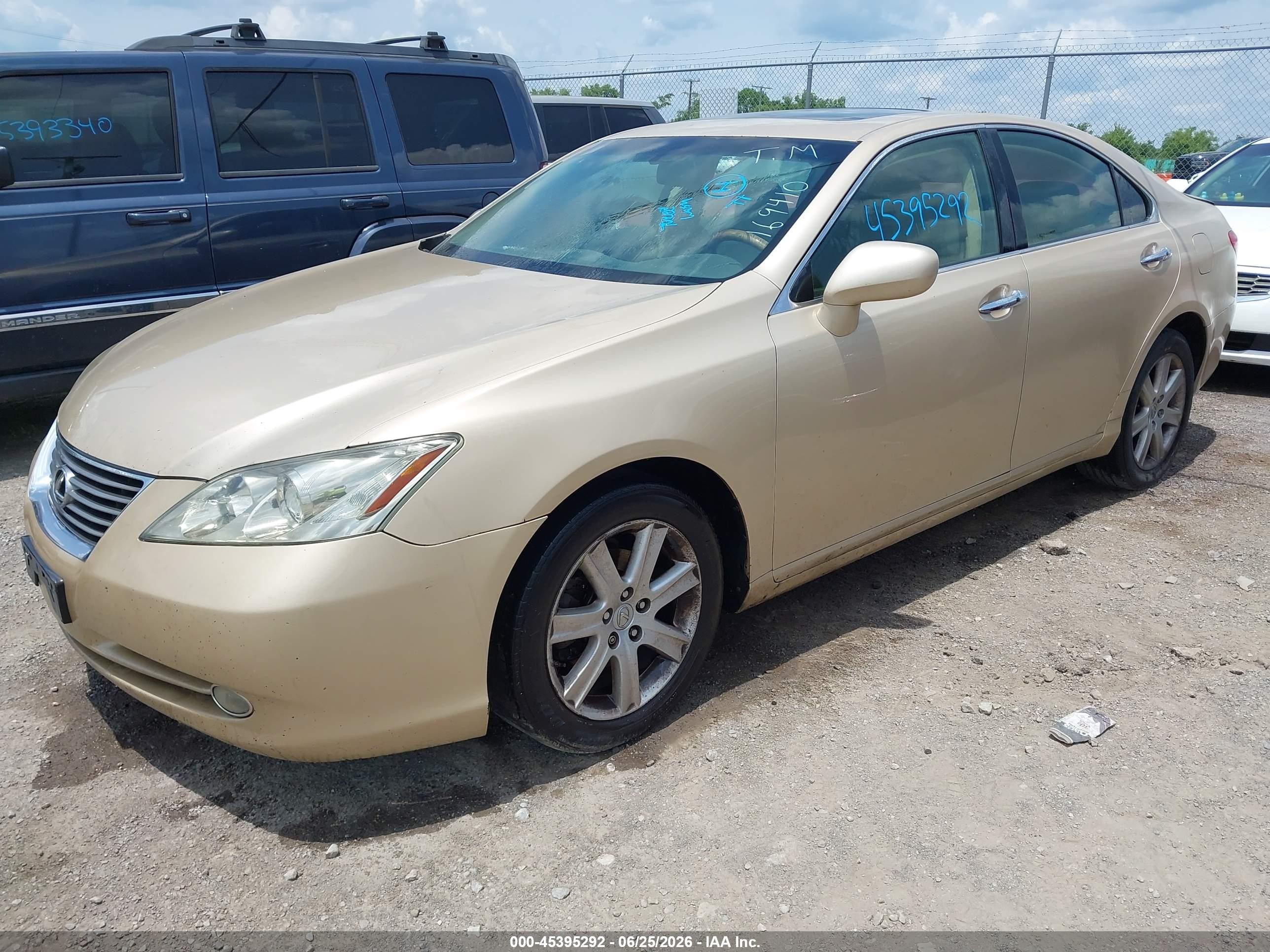 2008 Lexus Es 350   Gold vin: JTHBJ46G682169410