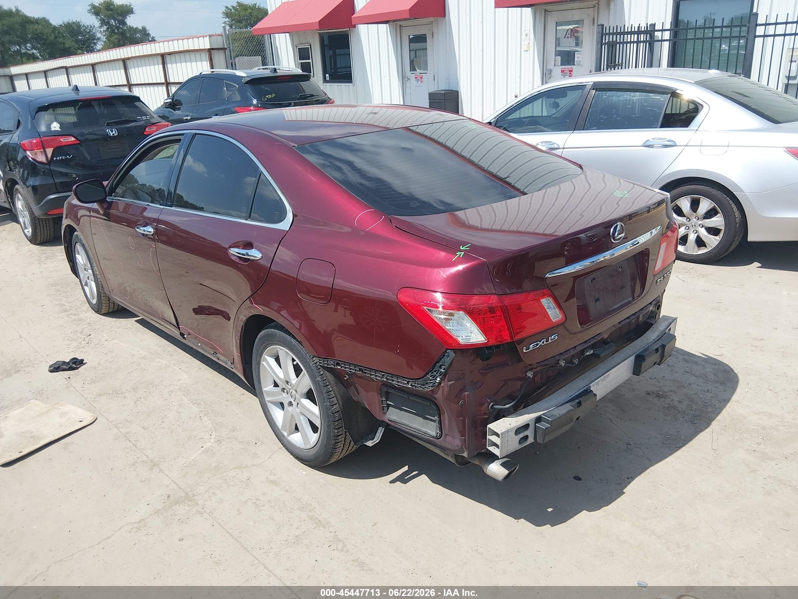 2008 Lexus Es 350   Burgundy vin: JTHBJ46G682181153