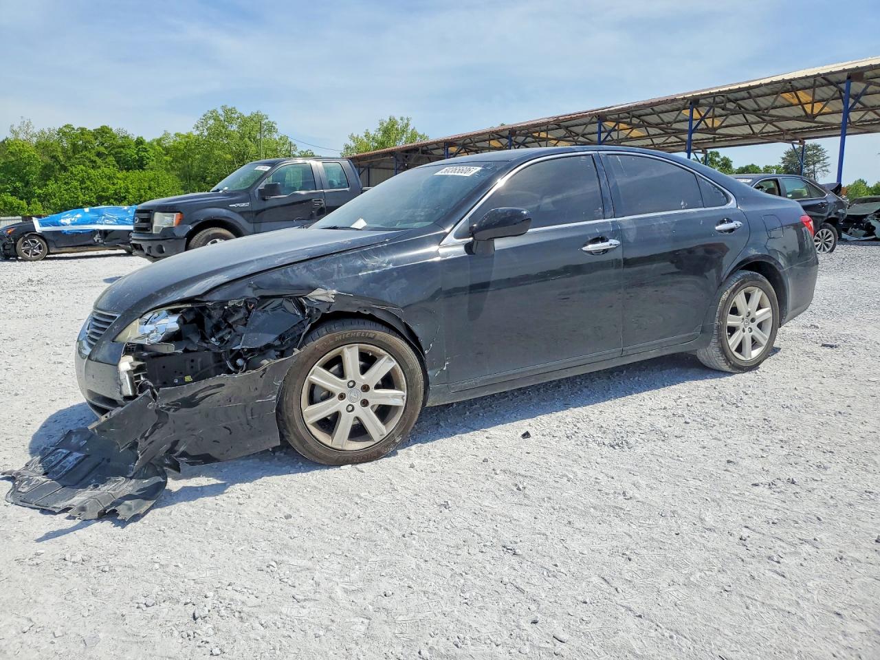 2008 Lexus Es 350 Black vin: JTHBJ46G682181492