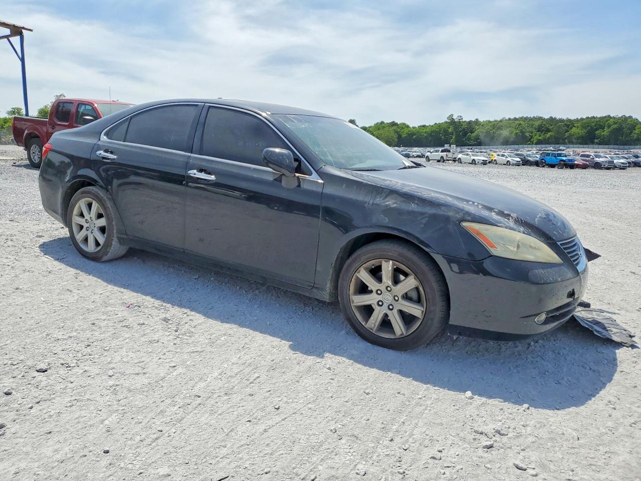 2008 Lexus Es 350 Black vin: JTHBJ46G682181492