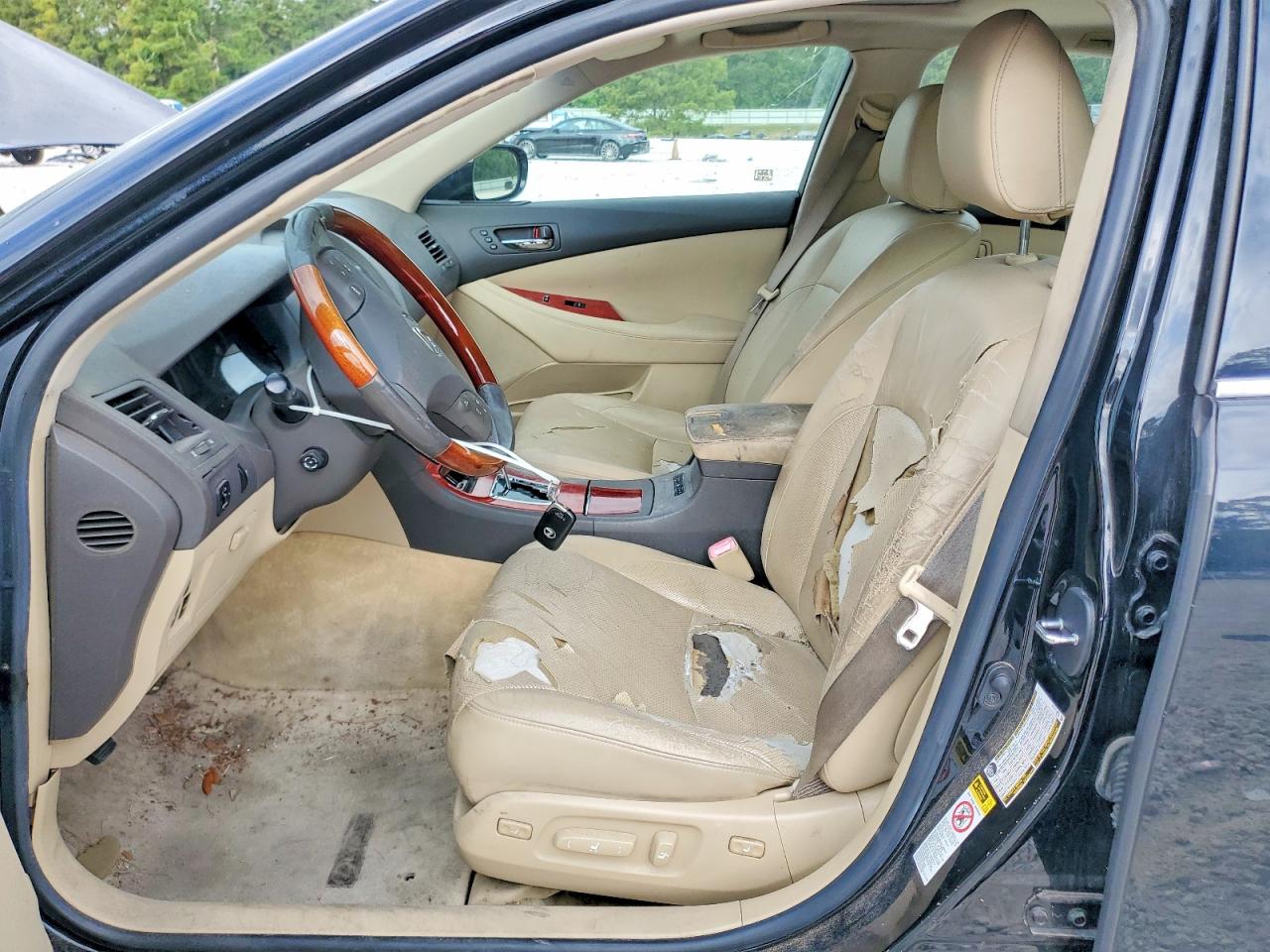 2008 Lexus Es 350 Black vin: JTHBJ46G682188264