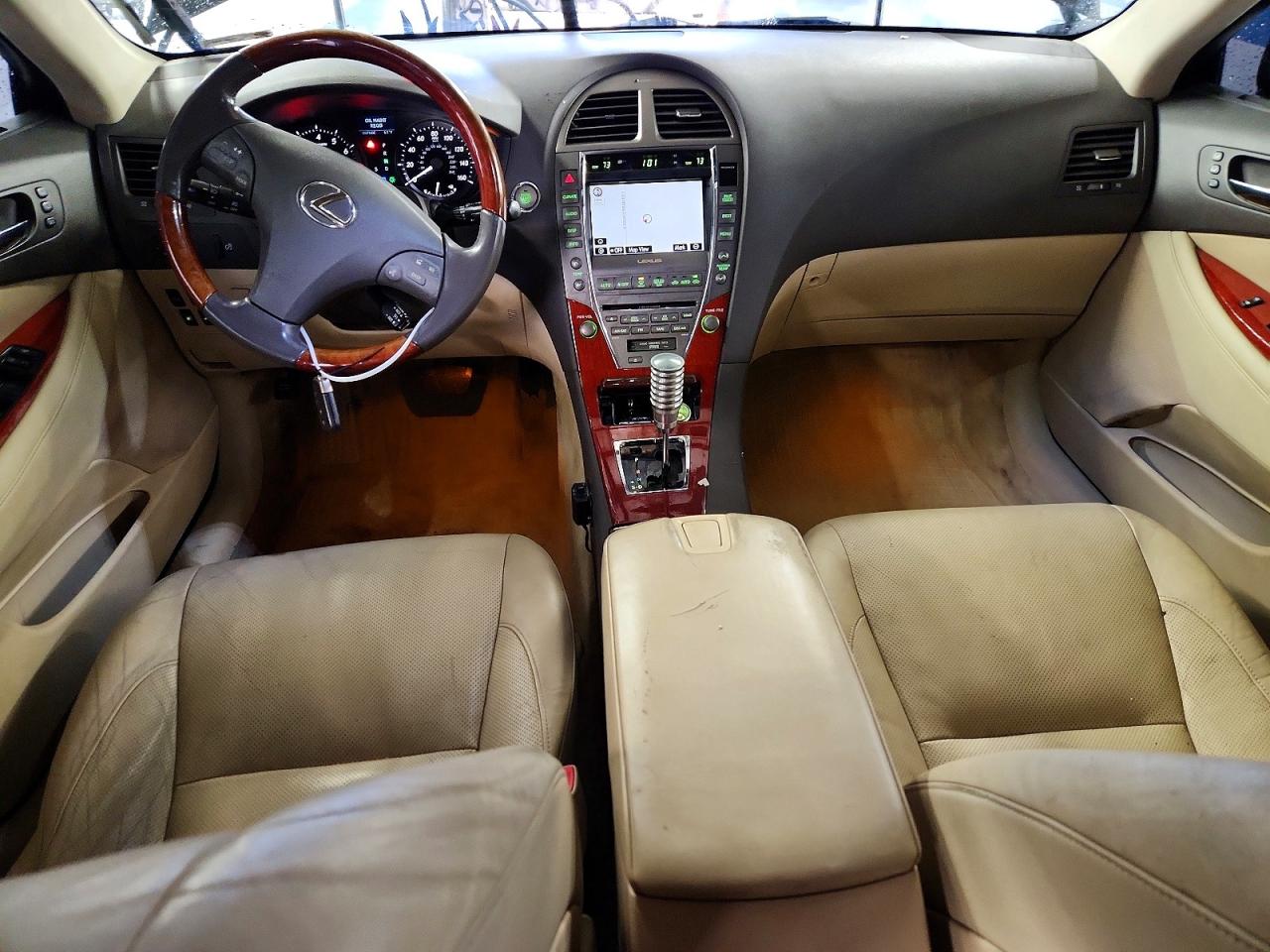 2008 Lexus Es 350 Base Black vin: JTHBJ46G682197224