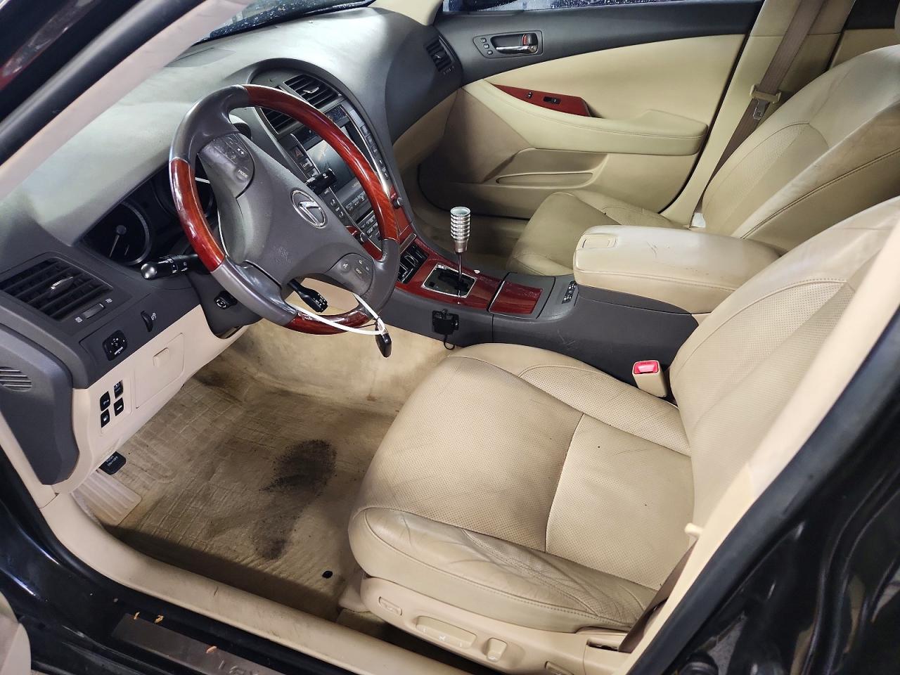 2008 Lexus Es 350 Base Black vin: JTHBJ46G682197224