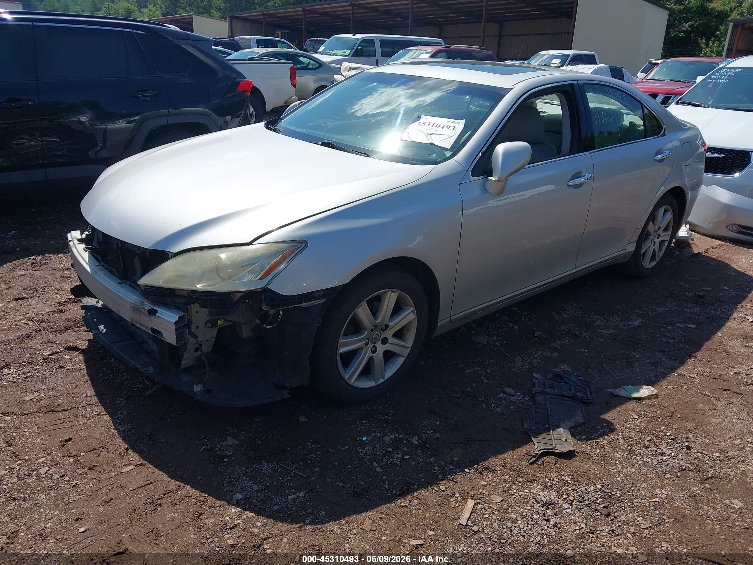 2008 Lexus Es 350   Серебряный vin: JTHBJ46G682200607