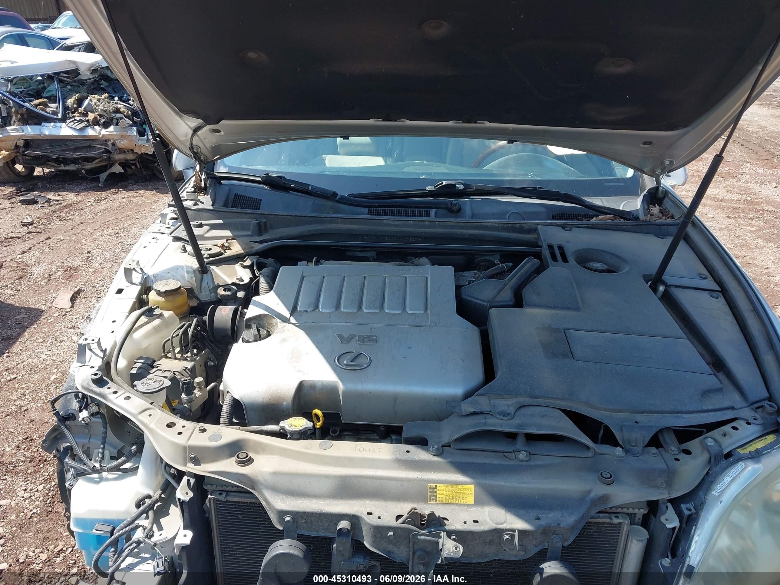 2008 Lexus Es 350   Серебряный vin: JTHBJ46G682200607