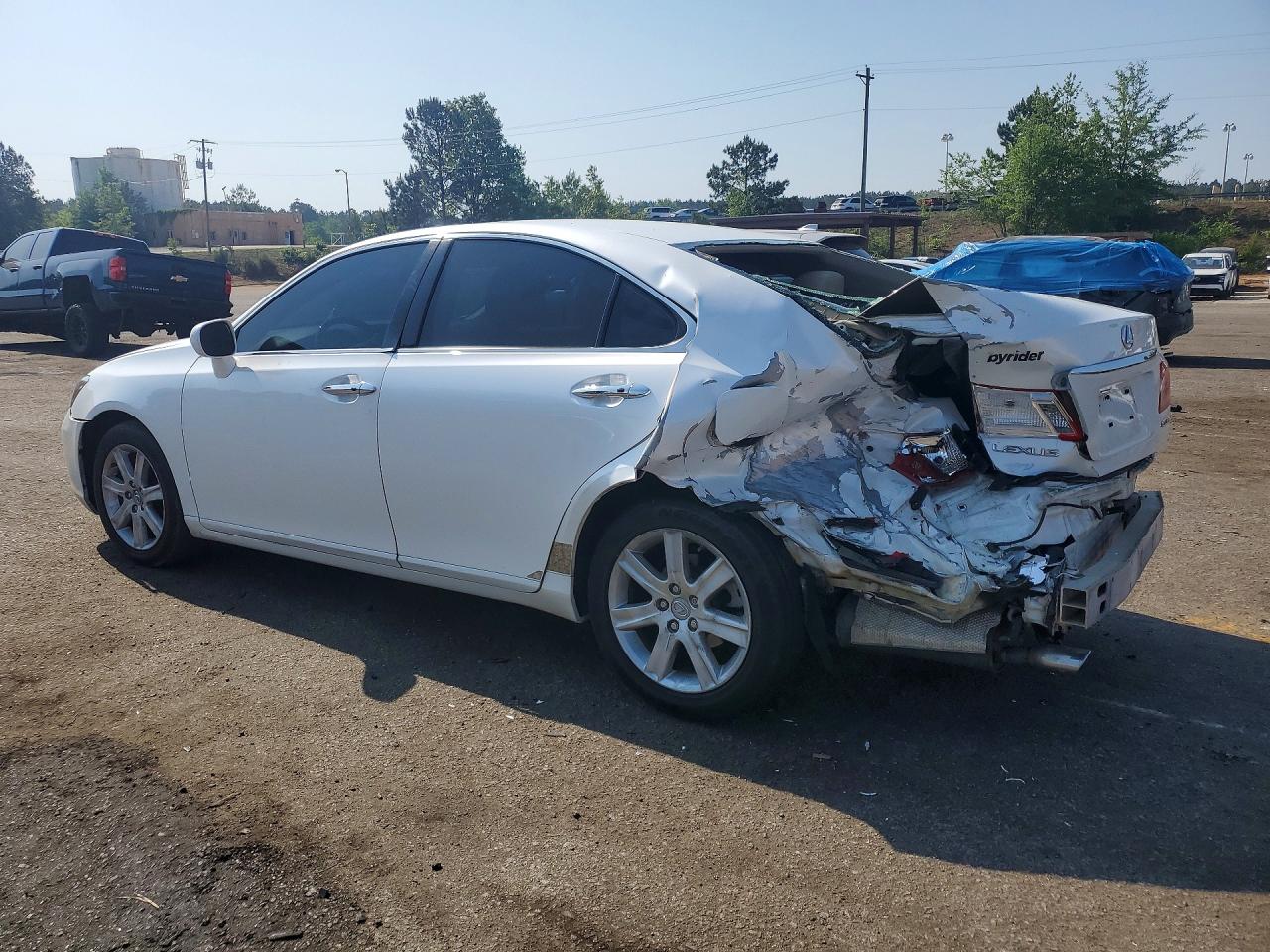 2008 Lexus Es 350 White vin: JTHBJ46G682227113