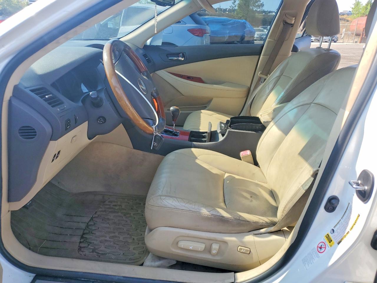2008 Lexus Es 350 White vin: JTHBJ46G682227113