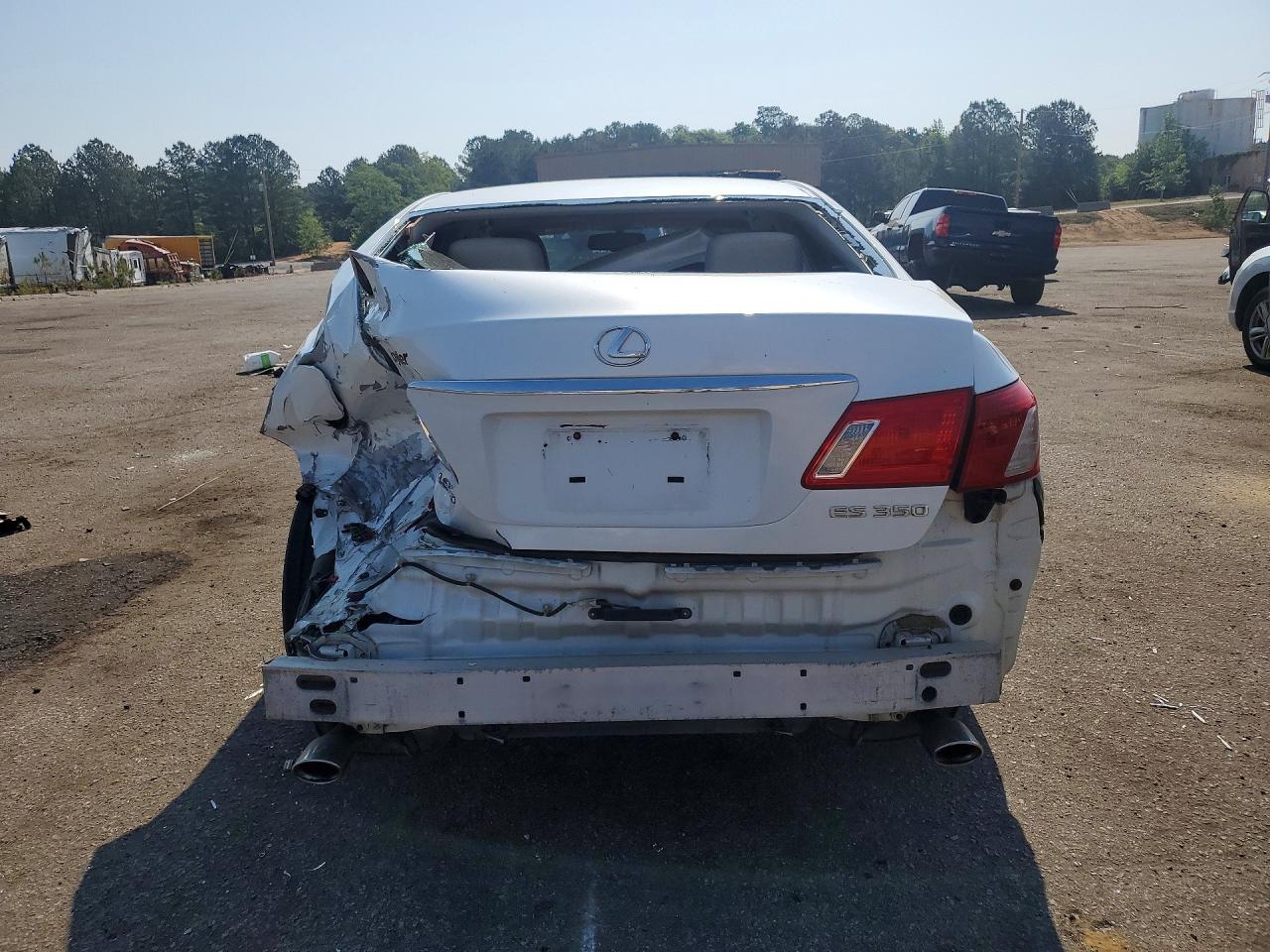 2008 Lexus Es 350 White vin: JTHBJ46G682227113