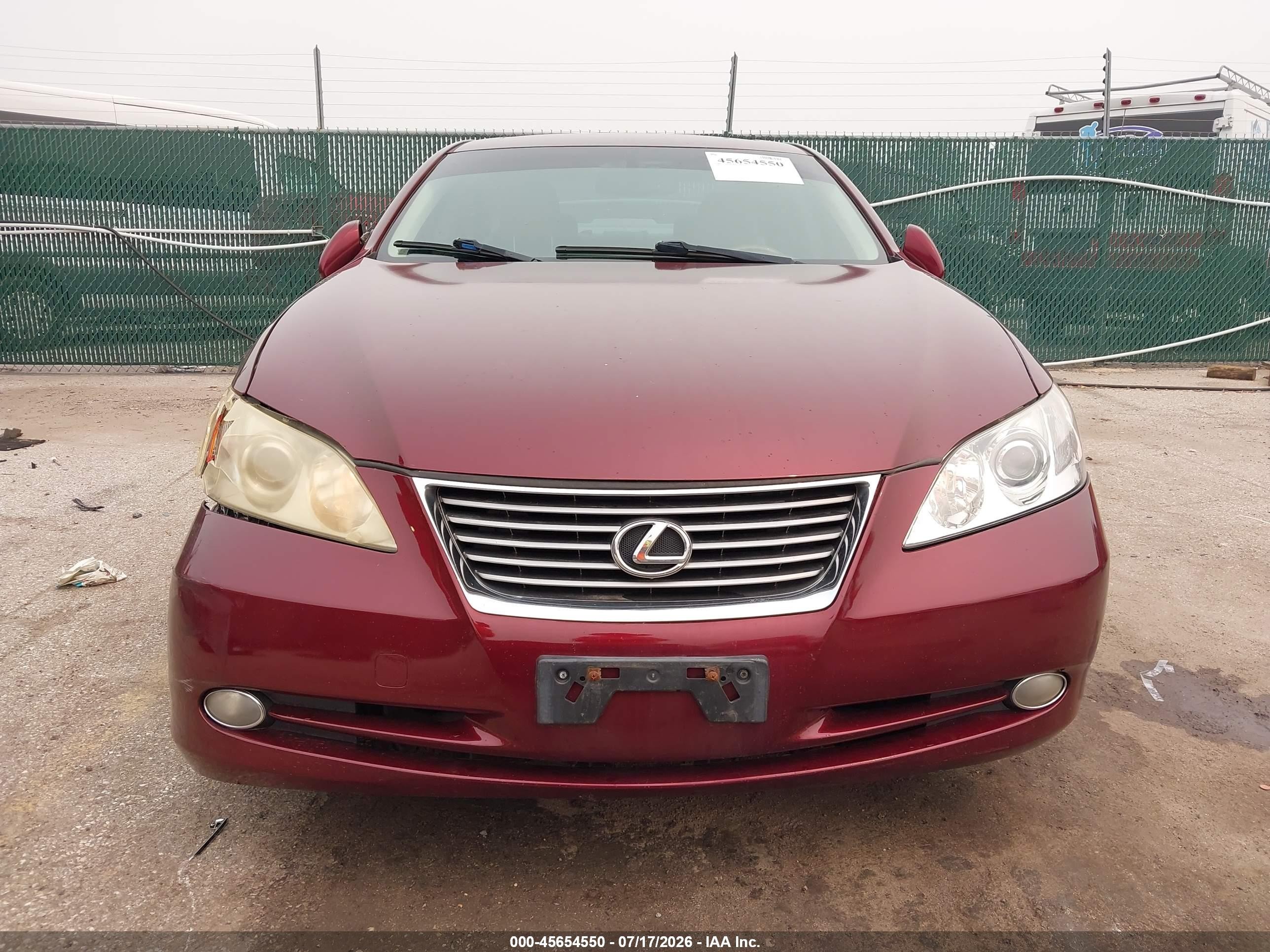 2008 Lexus Es 350   Красный vin: JTHBJ46G682231050