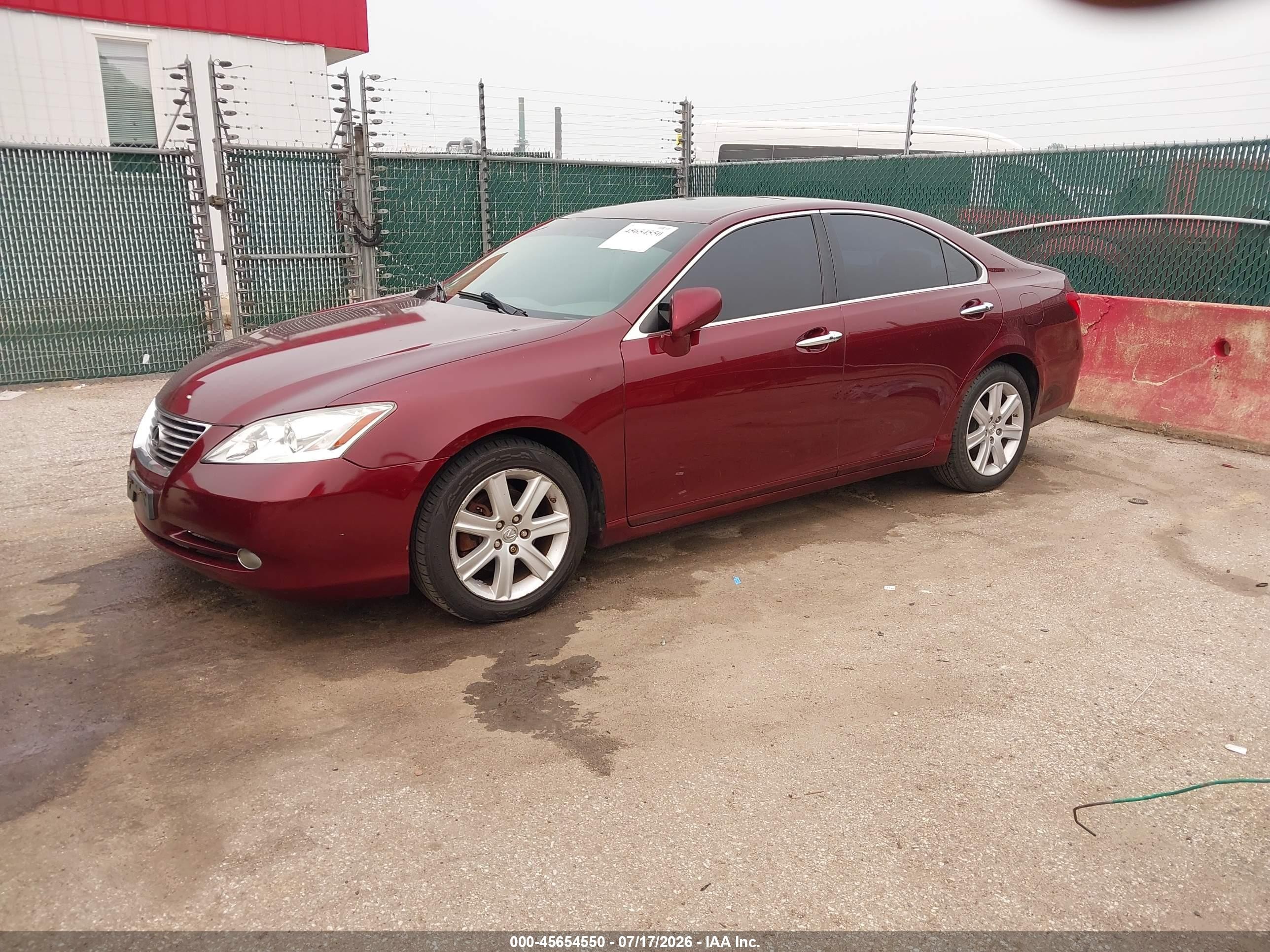 2008 Lexus Es 350   Красный vin: JTHBJ46G682231050